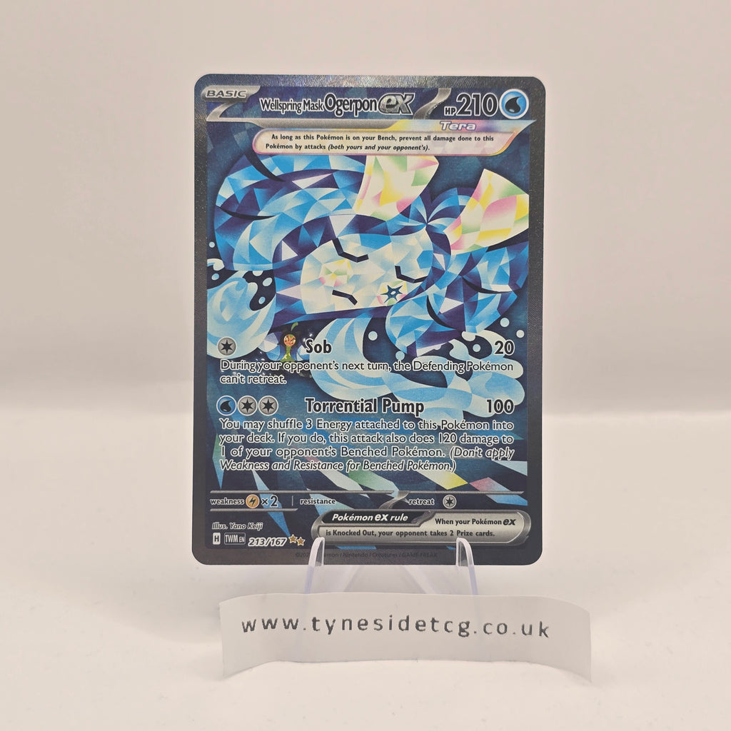 Wellspring Mask Ogerpon EX 213/167 – Twilight Masquerade (English Single)