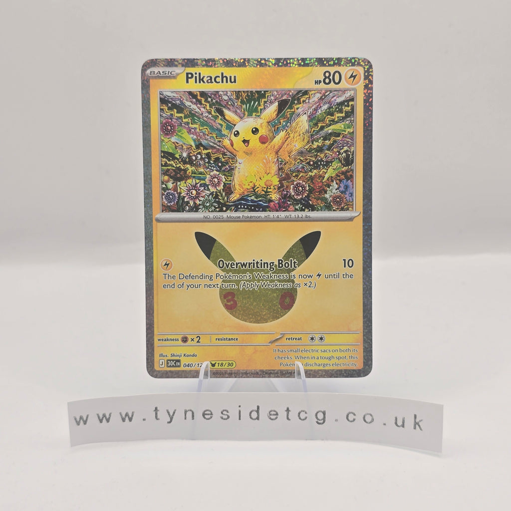Pikachu 040/128 - 30th Celebration (English Single)