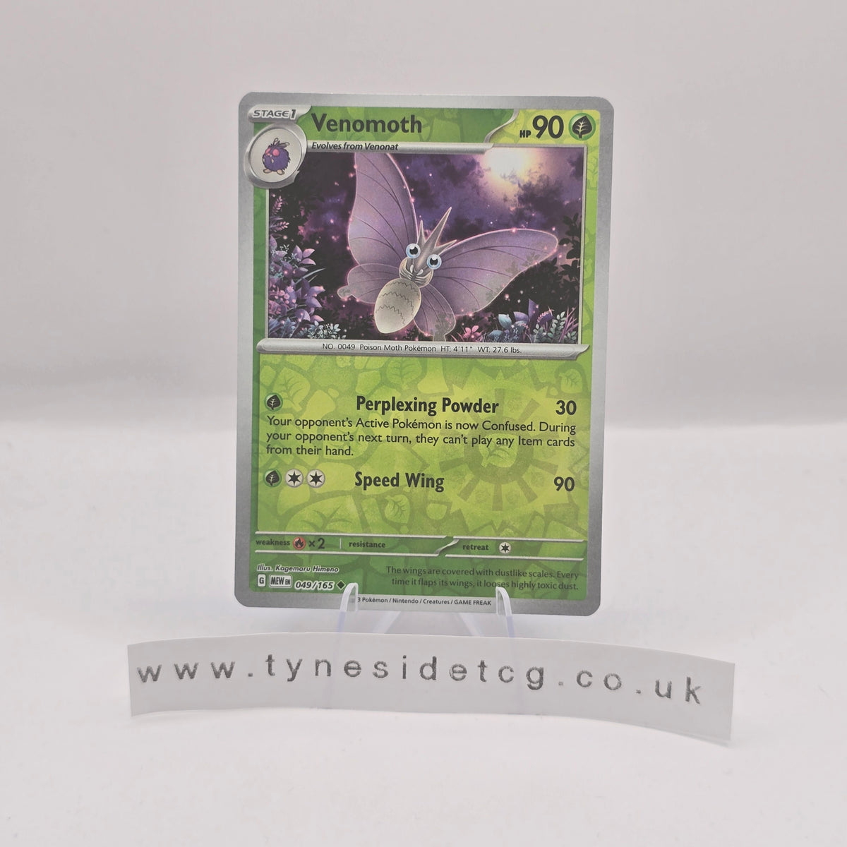 Venomoth (Reverse Holo) 049/165 - Scarlet & Violet 151 (English Single)