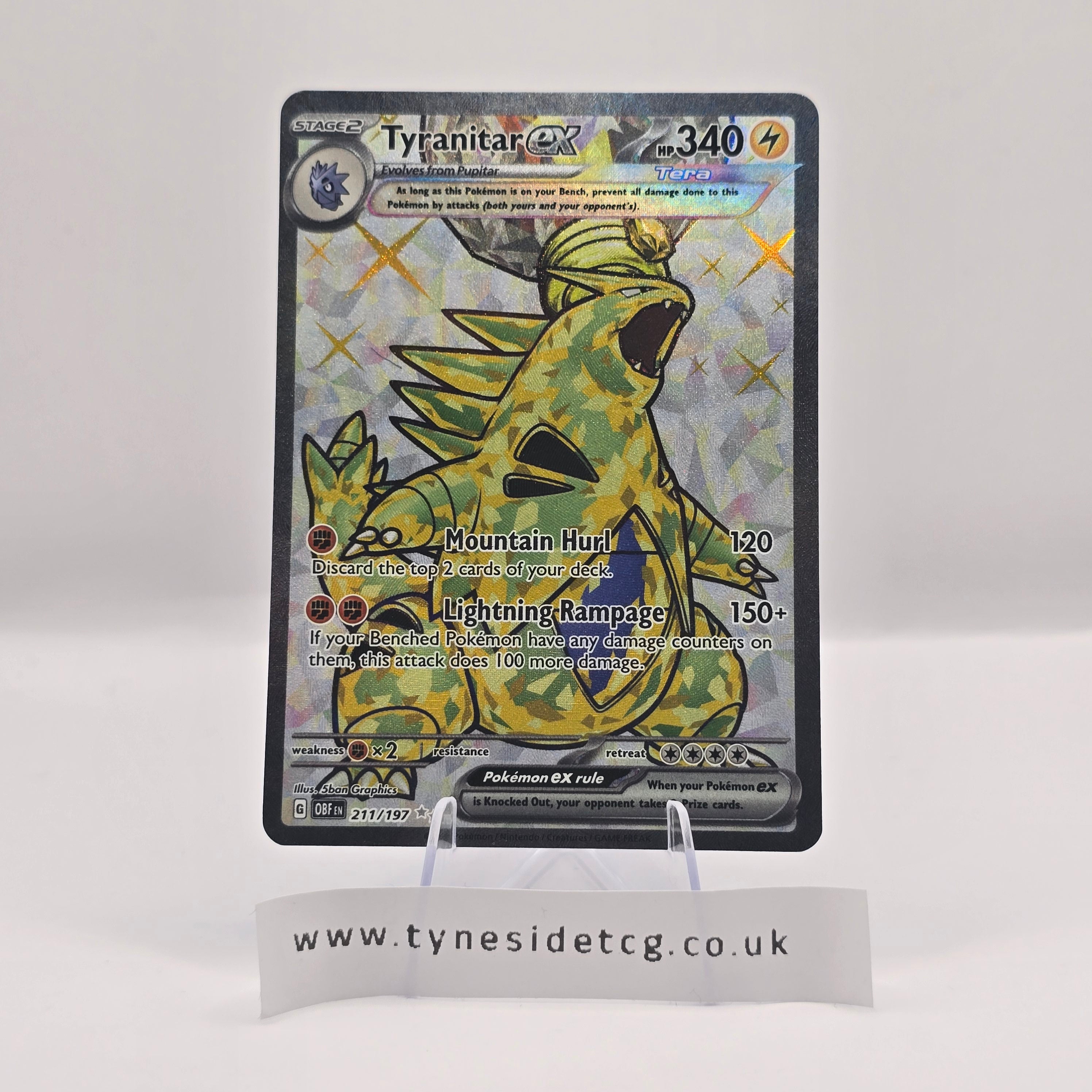 Tyranitar EX 211/197 – Obsidian Flames (English Single)