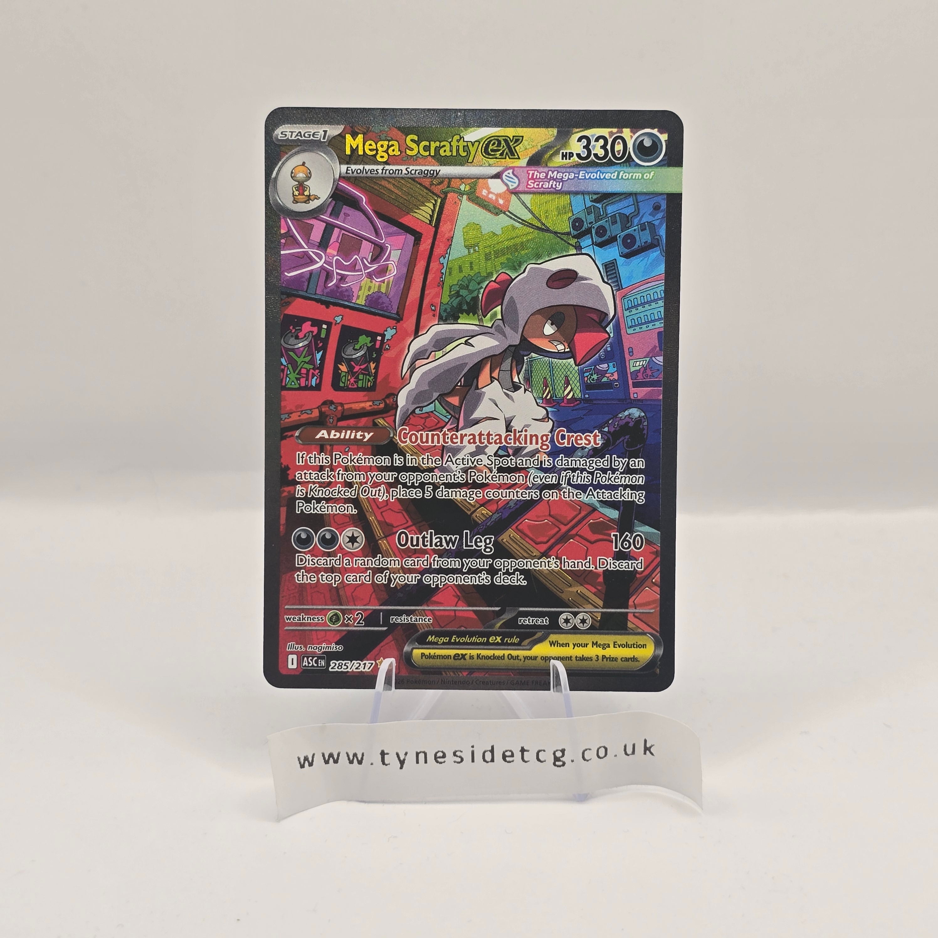 Mega Scrafty EX 285/217 – Ascended Heroes (English Single)