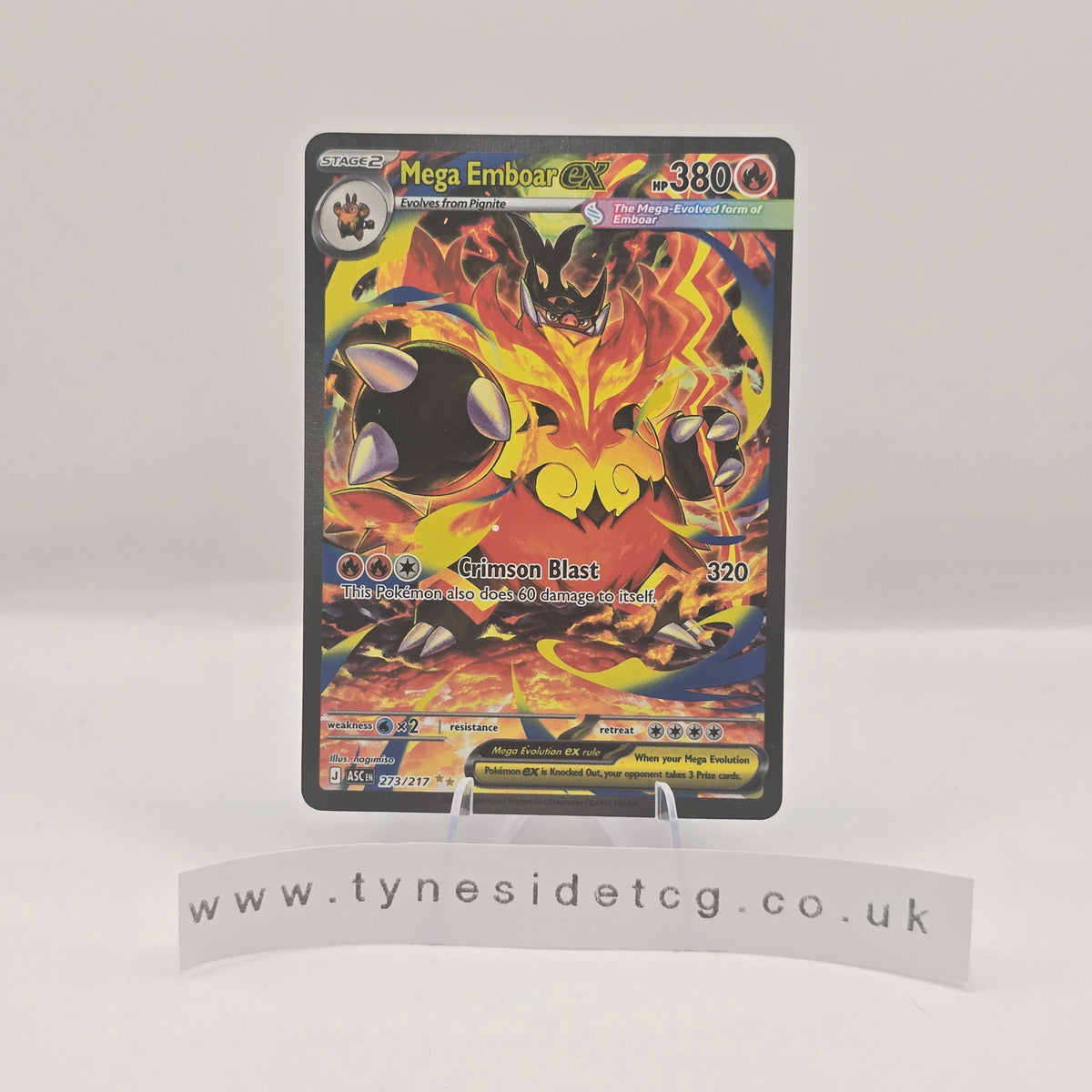 Mega Emboar ex 273/217 - Ascended Heroes (English Single)