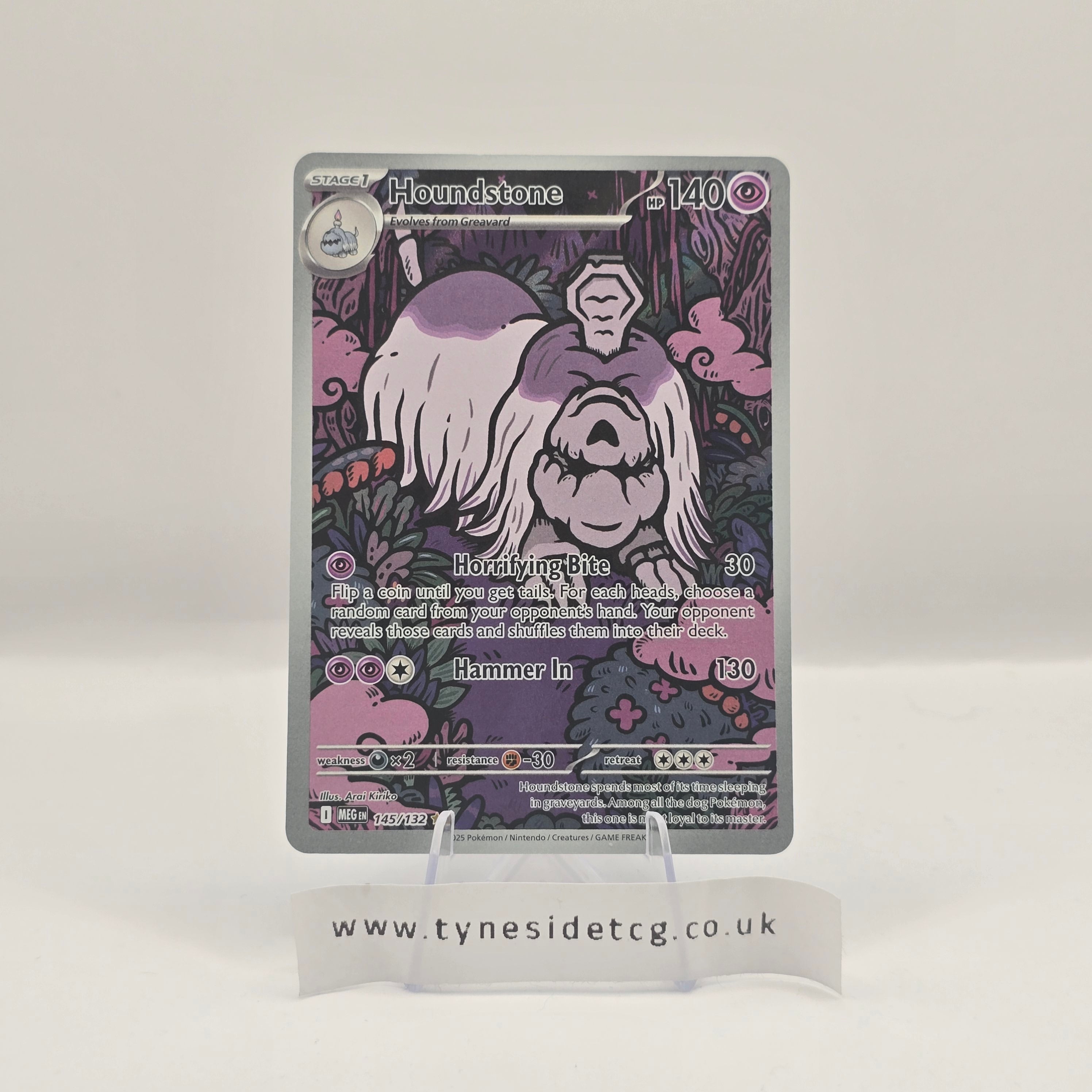 Houndstone 145/132 - Mega Evolution (English Pokemon TCG Single)