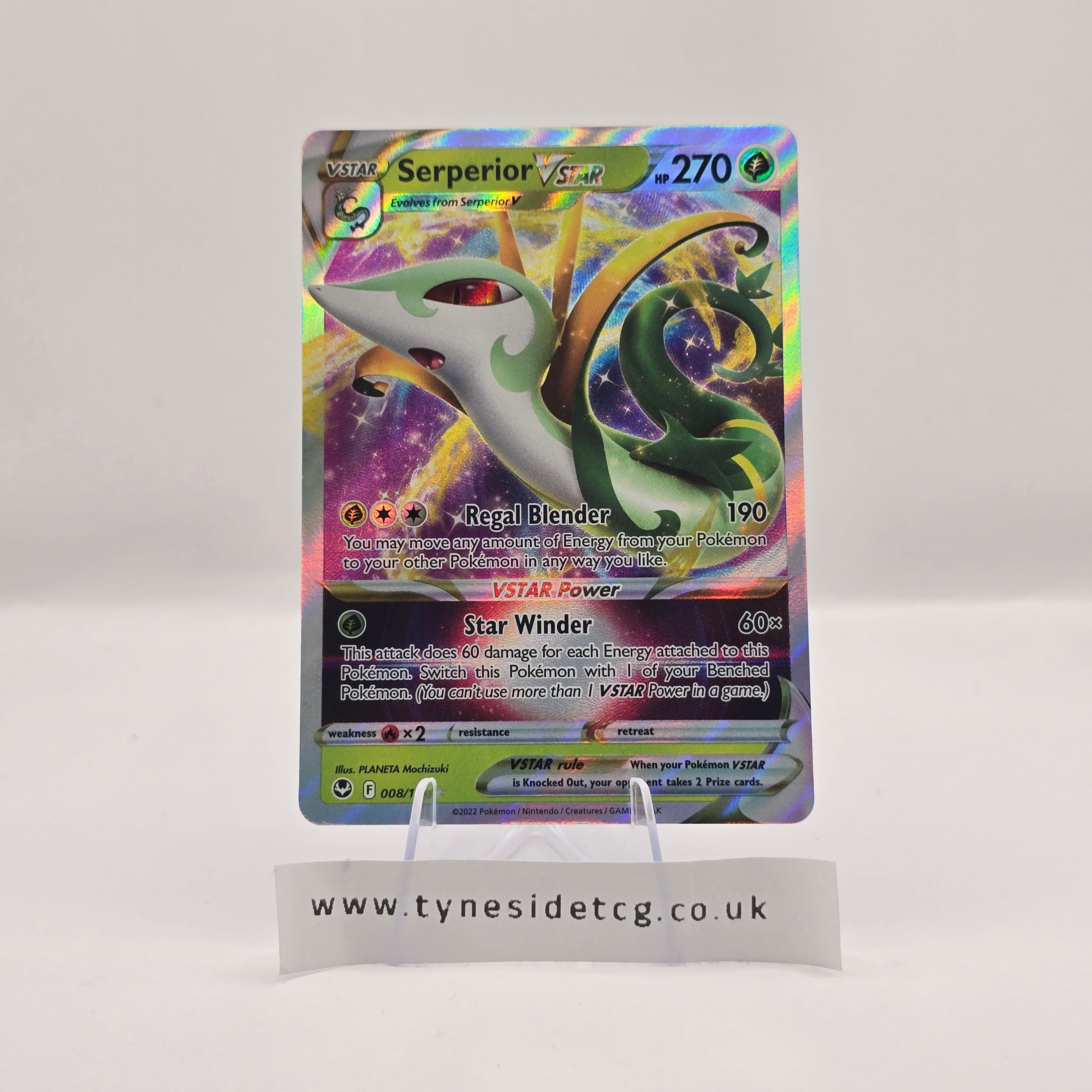 Serperior VSTAR 008/195 – Silver Tempest (English Single)