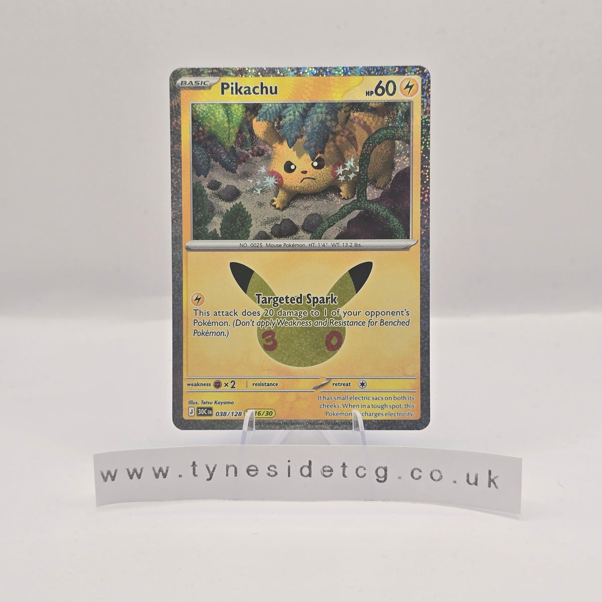 Pikachu 038/128 - 30th Celebration (English Single)