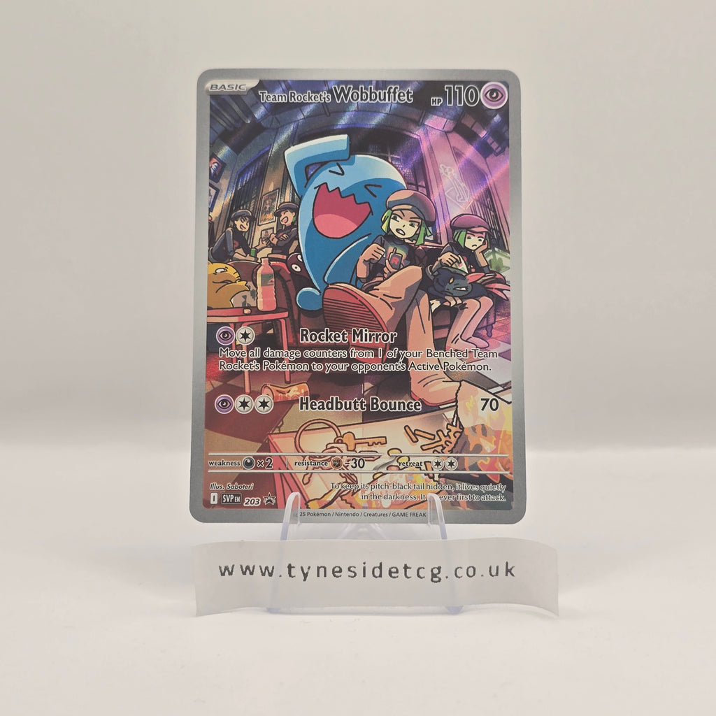 Team Rocket's Wobbuffet SVP203 - Scarlet & Violet Promos (English Pokemon TCG Single)