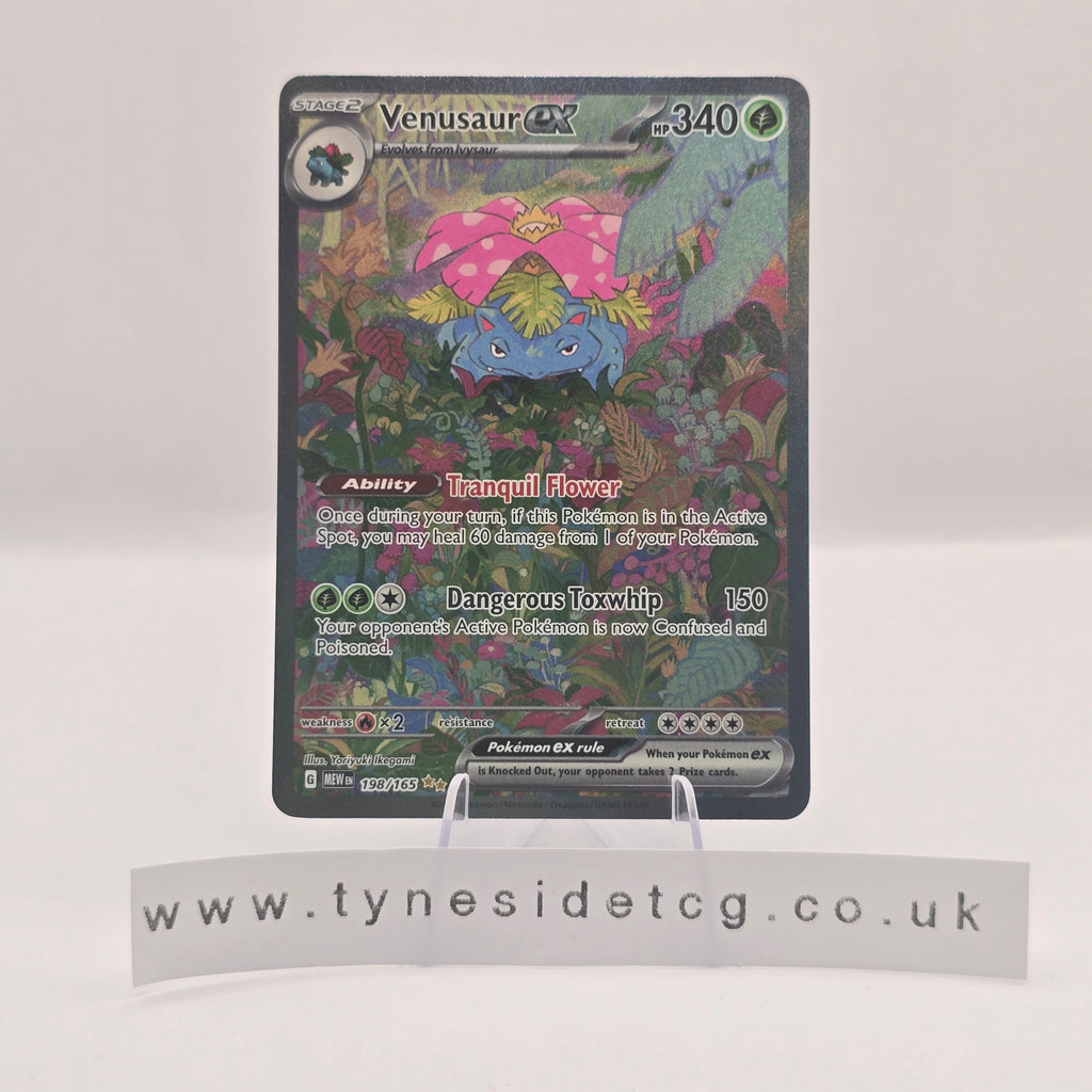 Venusaur ex 198/165 - Scarlet & Violet 151 (English Single)