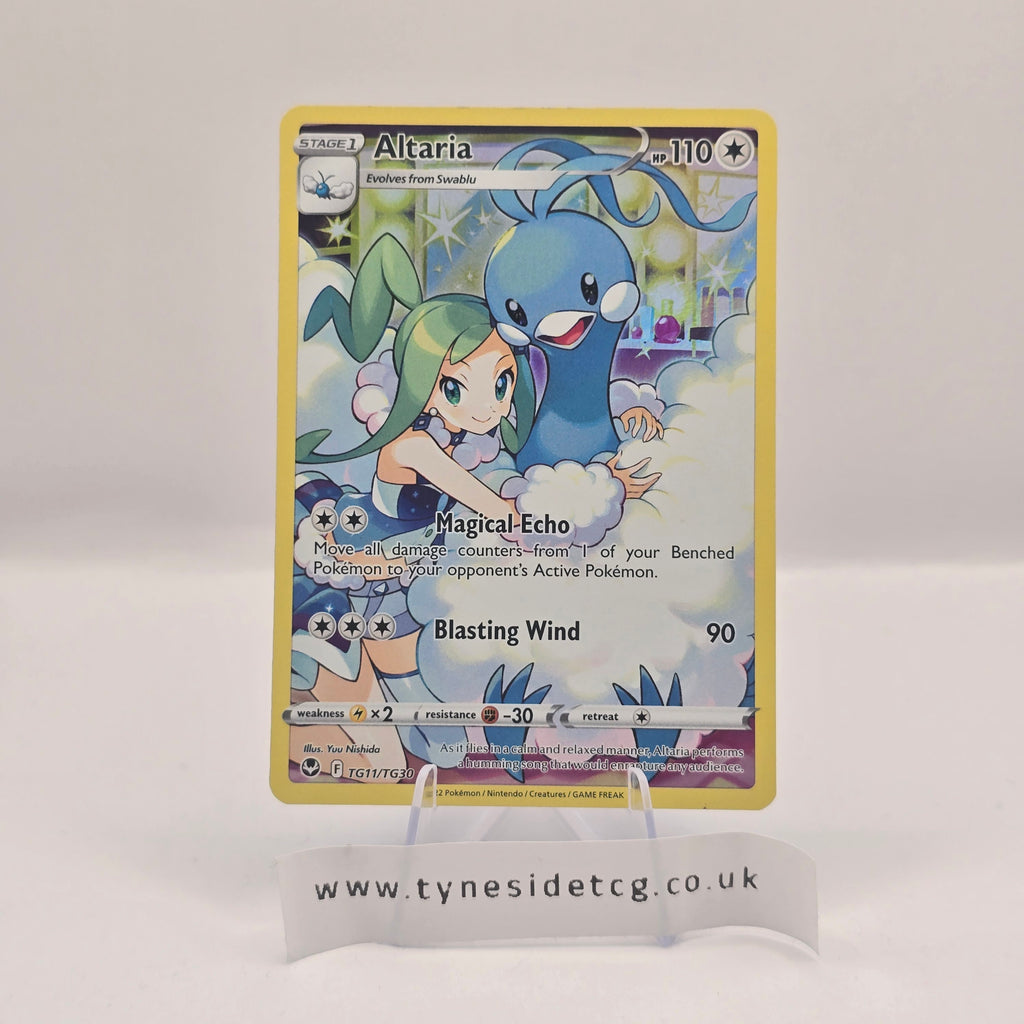 Altaria TG11/TG30 – Silver Tempest Trainer Gallery (English Single) - HP (On back at top)