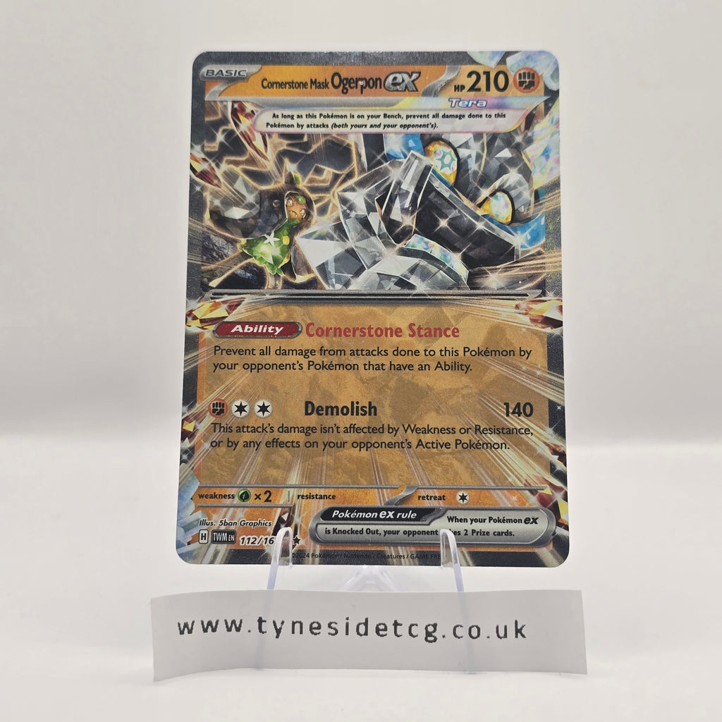 Cornerstone Mask Ogerpon EX 112/167 – Twilight Masquerade (English Single)