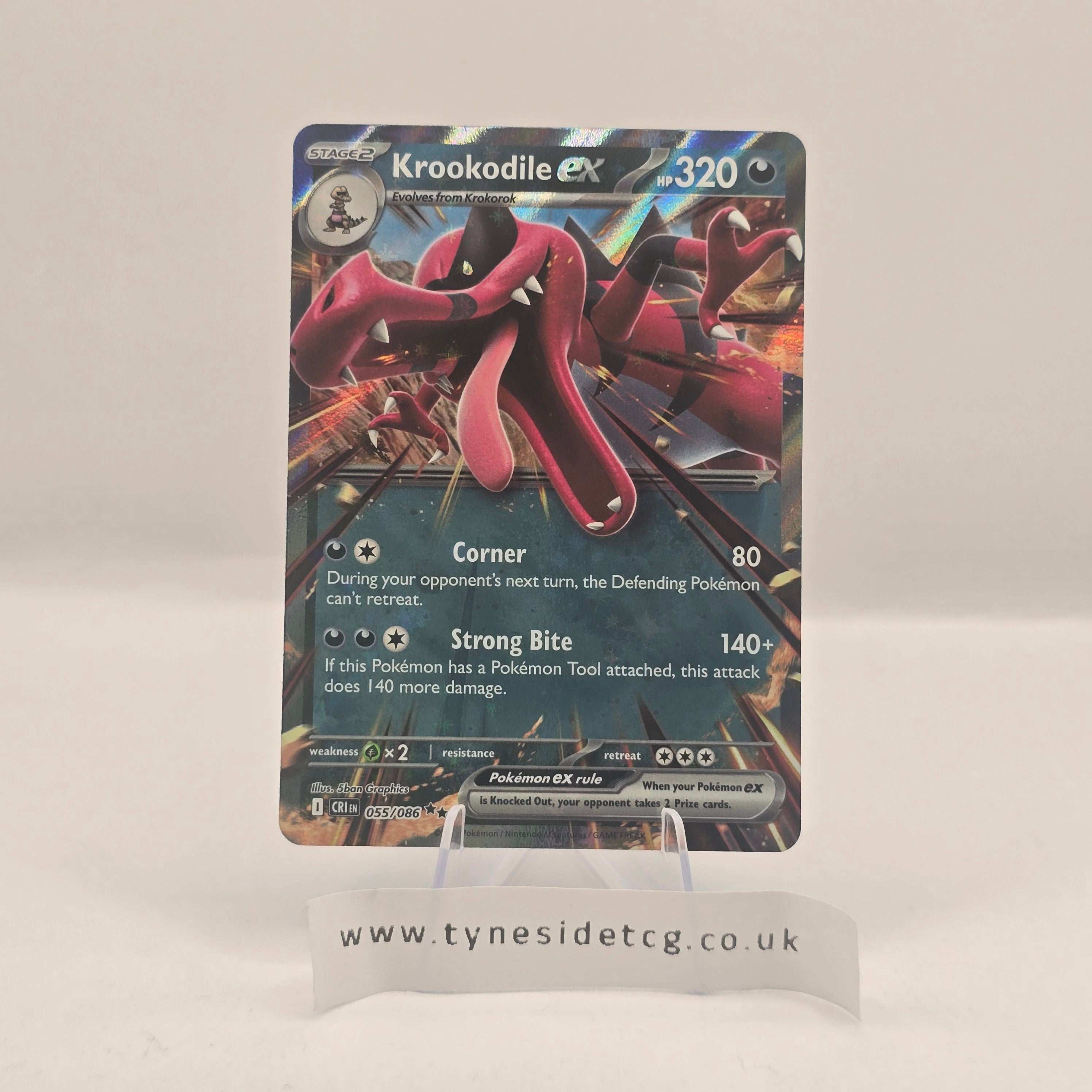 Krookodile EX 055/086 – Chaos Rising (English Single)