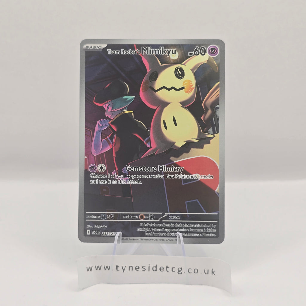Team Rocket’s Mimikyu 238/217 – Ascended Heroes (English Single)