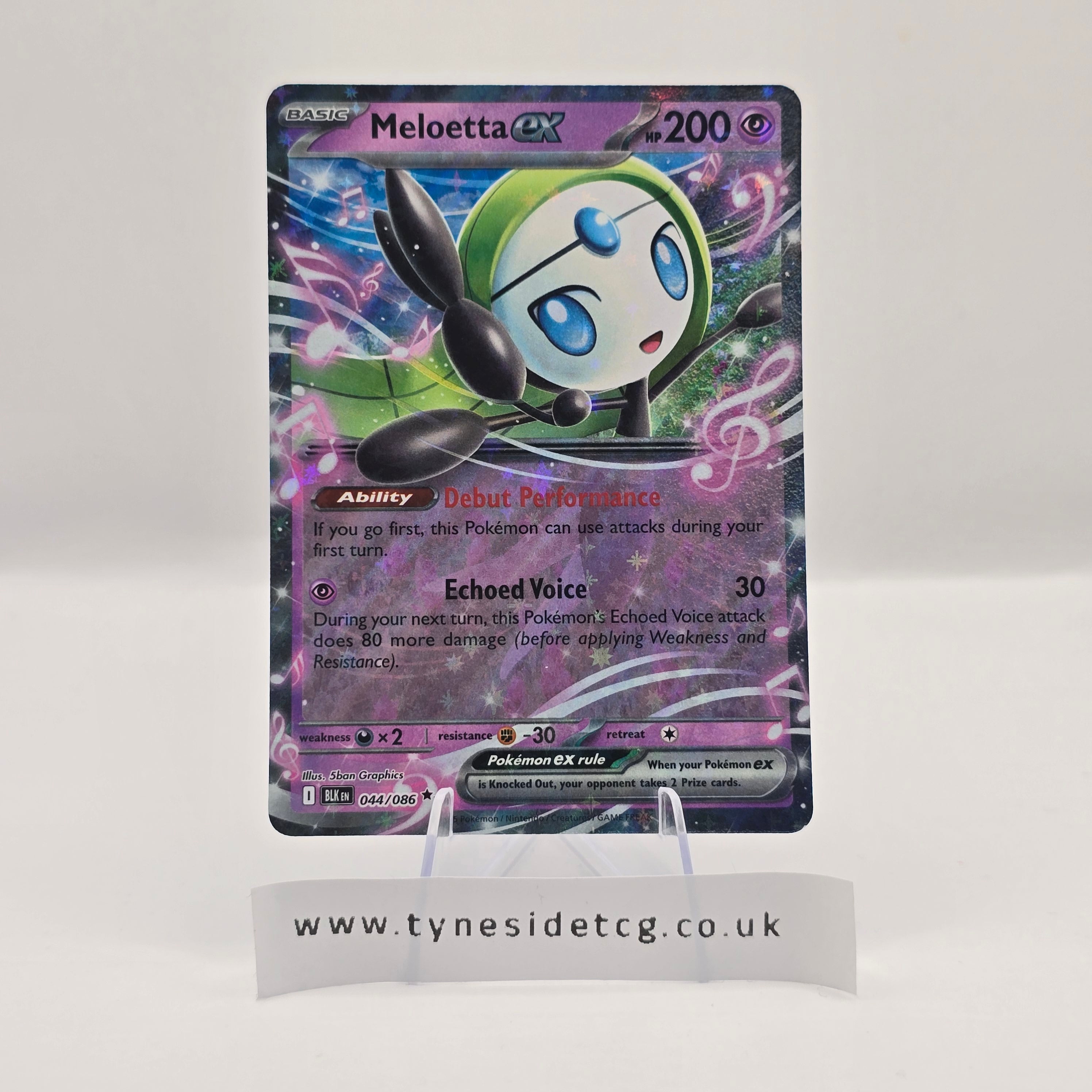 Meloetta ex 044/086 – Black Bolt (English Single)