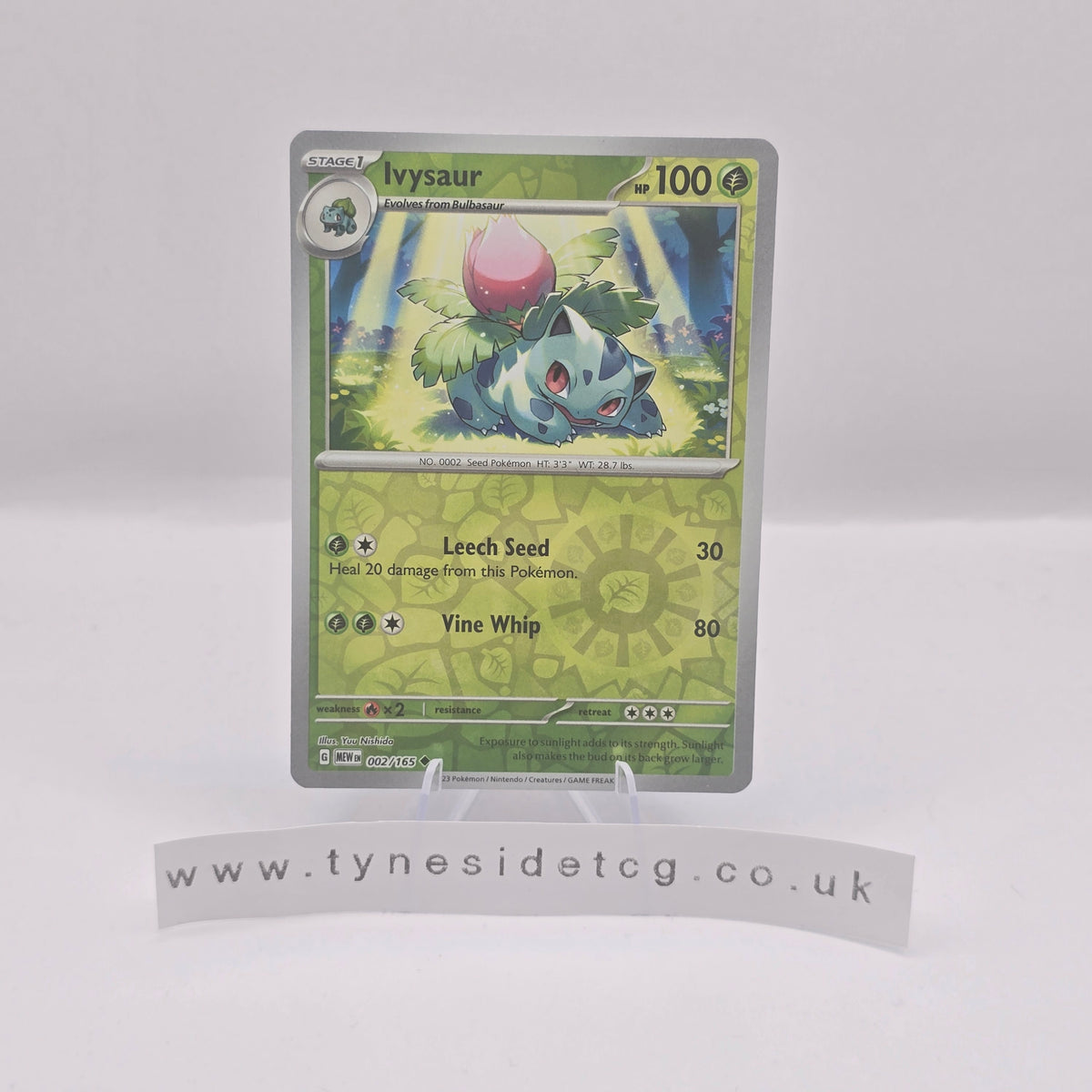Ivysaur (Reverse Holo) 002/165 - Scarlet & Violet 151 (English Single)