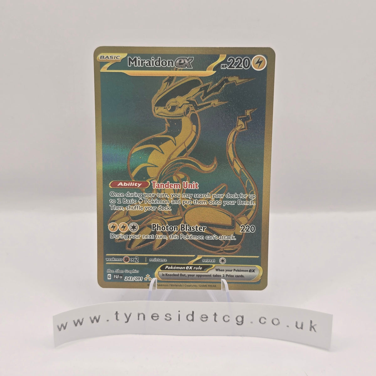Miraidon ex 243/091 - Paldean Fates (English Single)