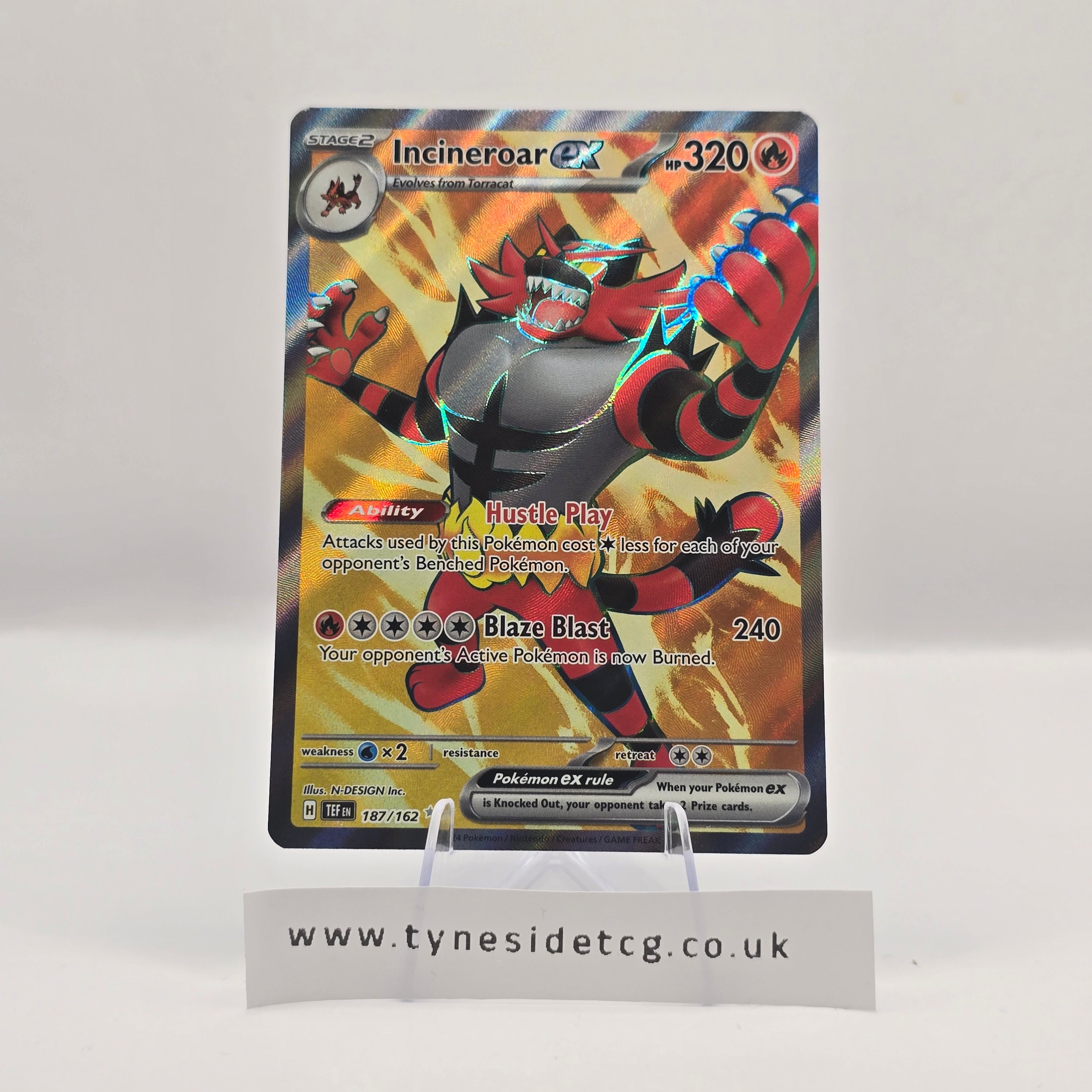 Incineroar ex 187/162 – Temporal Forces (English Single)