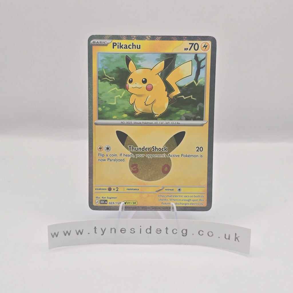 Pikachu 023/128 - 30th Celebration (English Single)