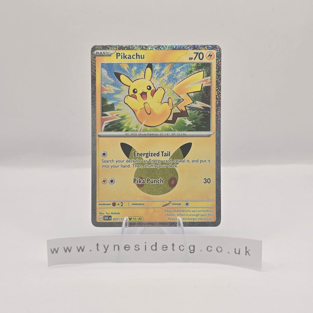 Pikachu 037/128 - 30th Celebration (English Single)