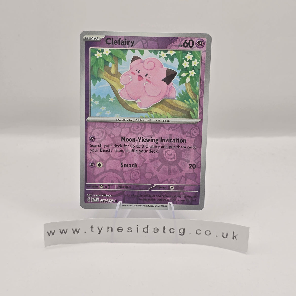 Clefairy (Reverse Holo) 035/165 - Scarlet & Violet 151 (English Single)