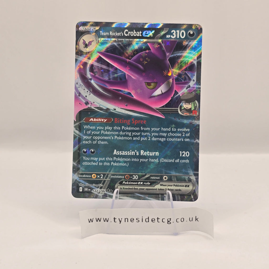 Team Rocket's Crobat EX 122/182 – Destined Rivals (English Single)