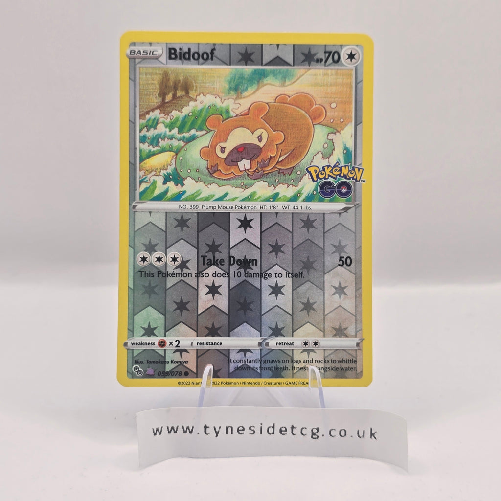 Bidoof (Ditto Unpeeled) 059/078 – Pokémon GO (English Single)