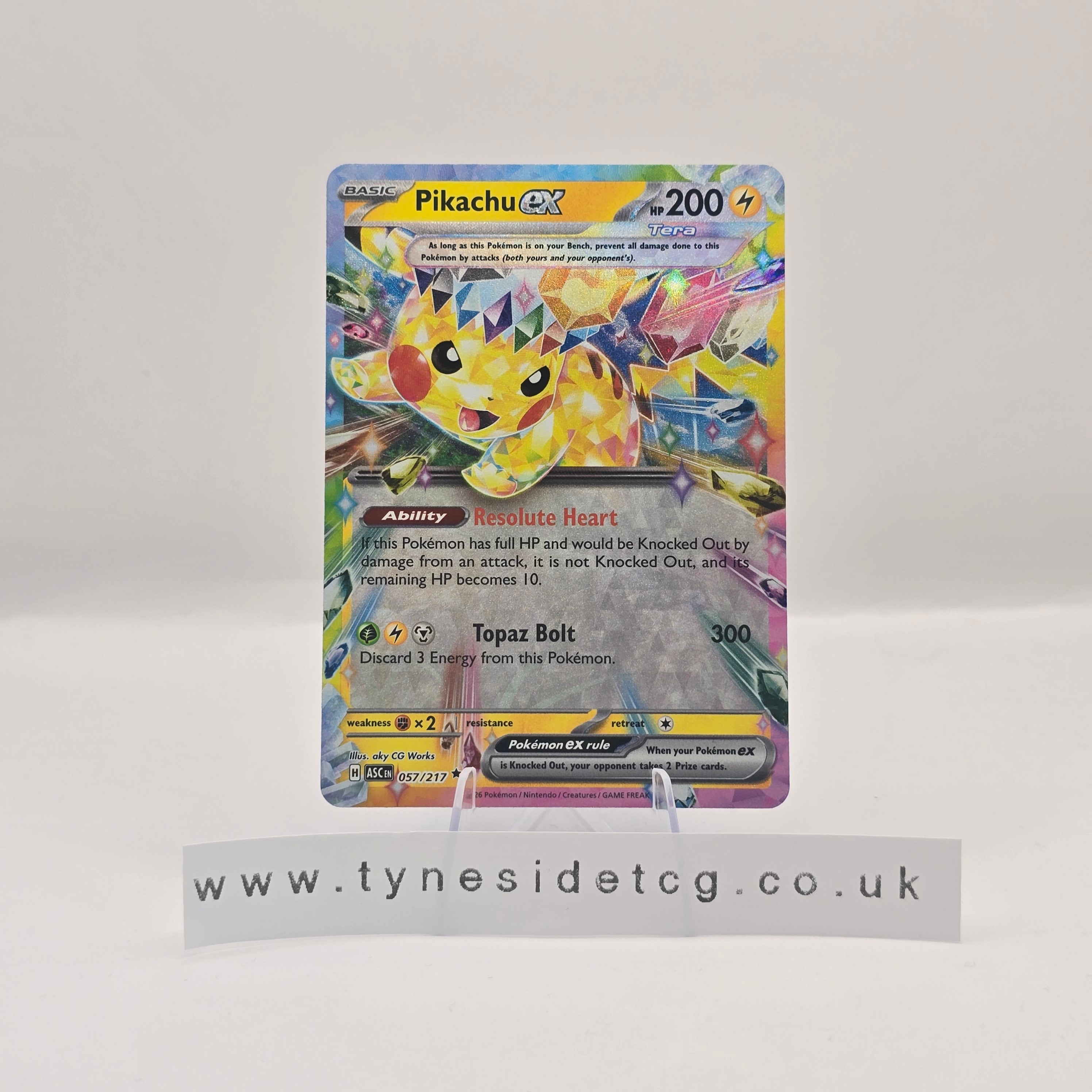 Pikachu ex 057/217 - Ascended Heroes (English Single)