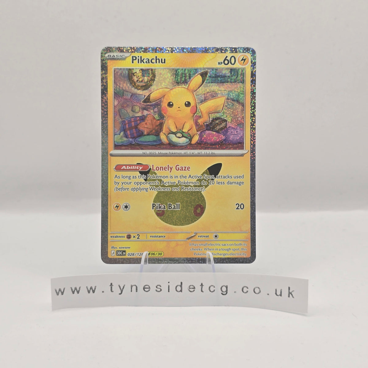 Pikachu 028/128 - 30th Celebration (English Single)