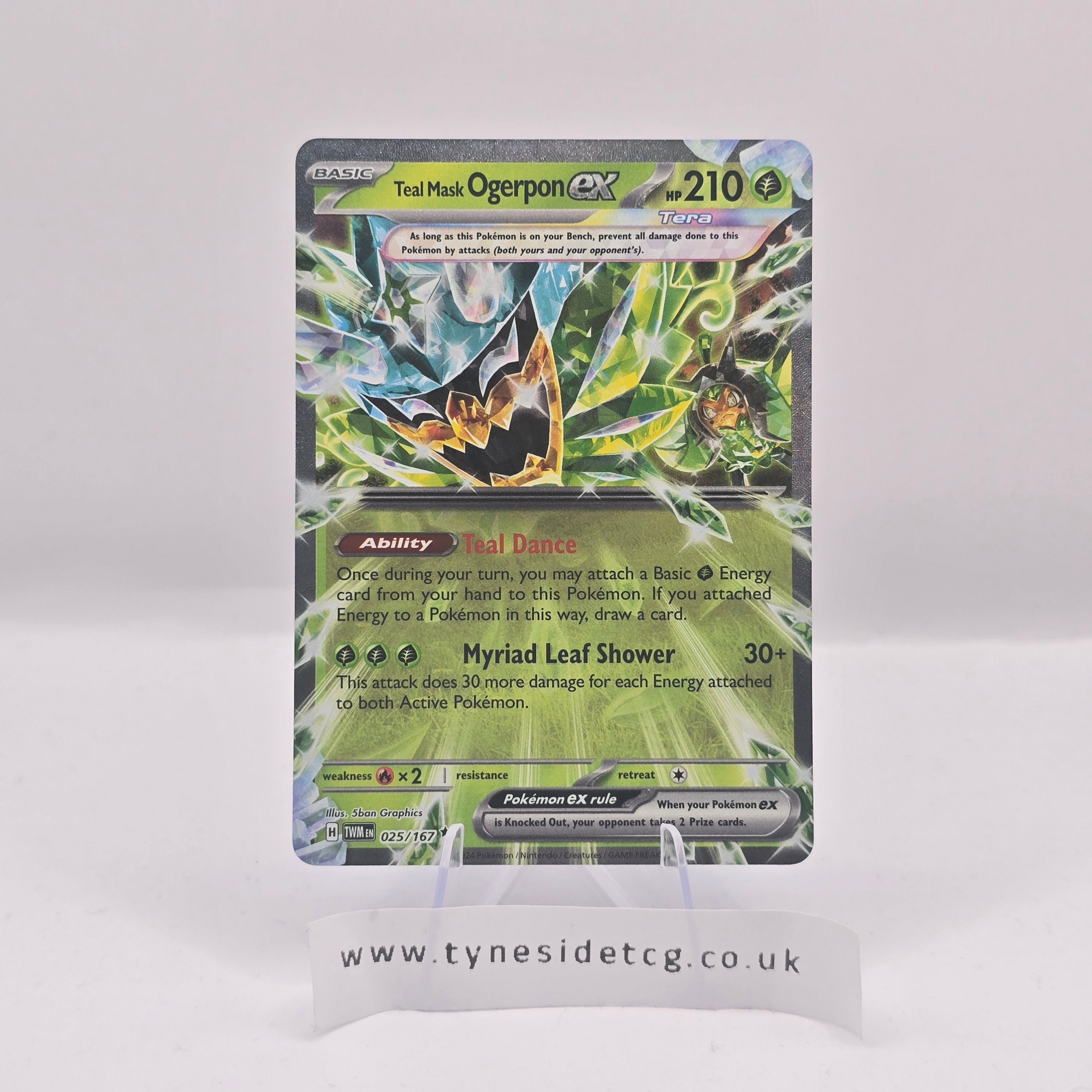 Teal Mask Ogerpon EX 025/167 – Twilight Masquerade (English Single)