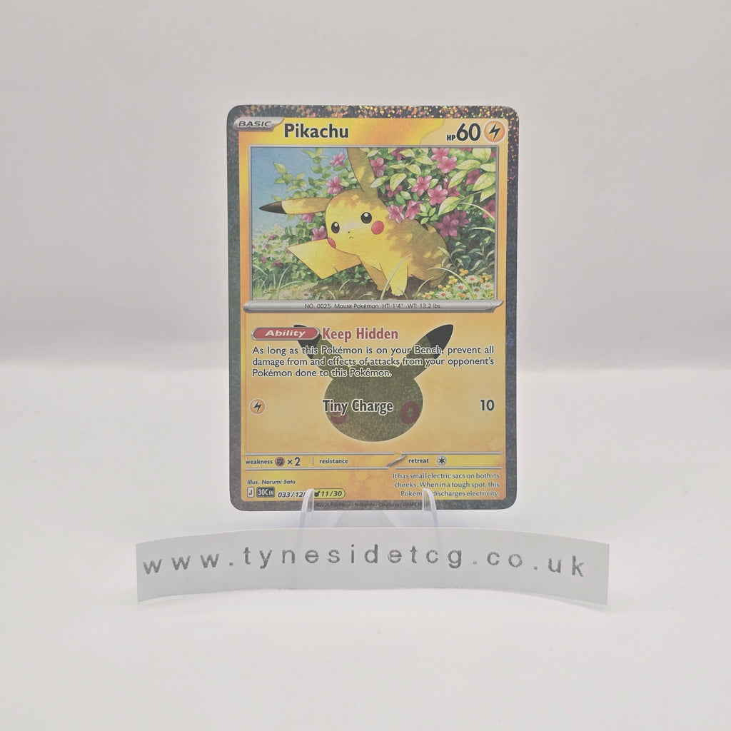 Pikachu 033/128 - 30th Celebration (English Single)