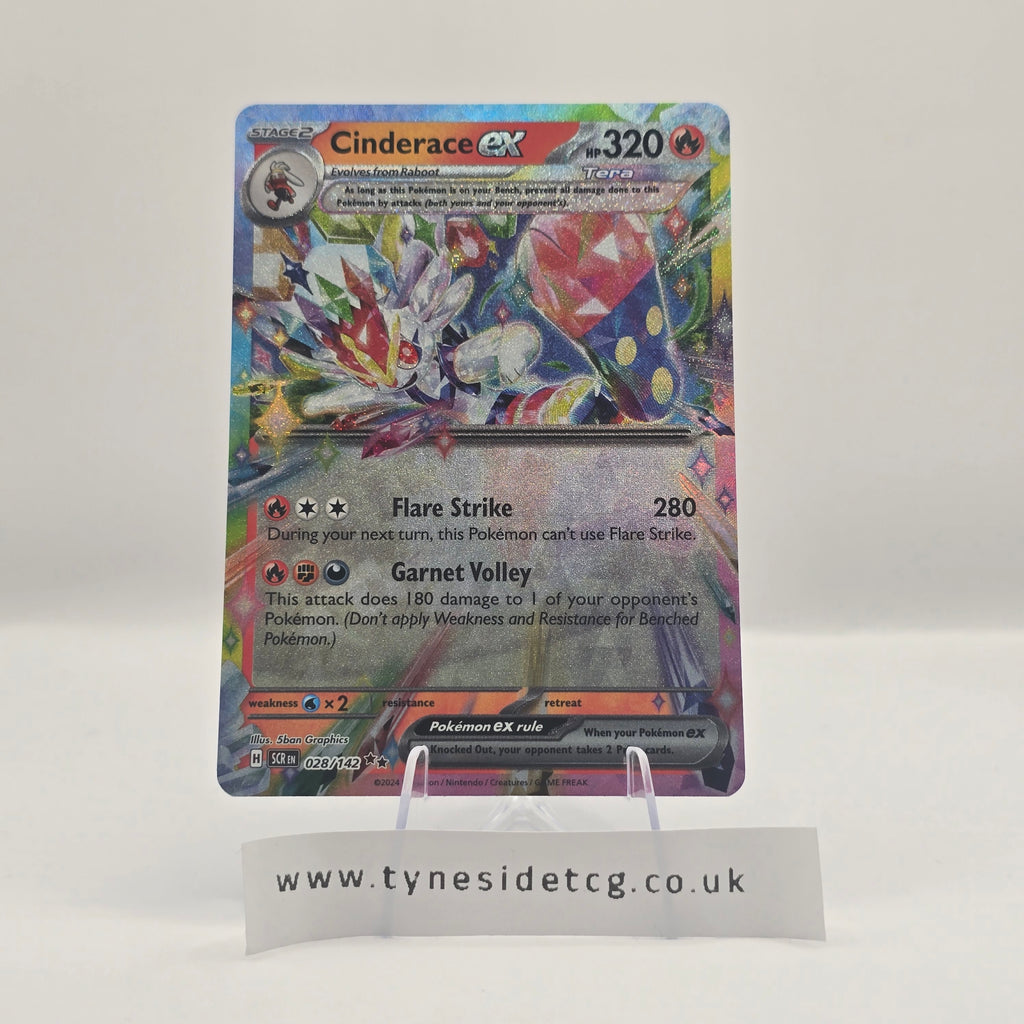 Cinderace EX 028/142 – Stellar Crown (English Single)