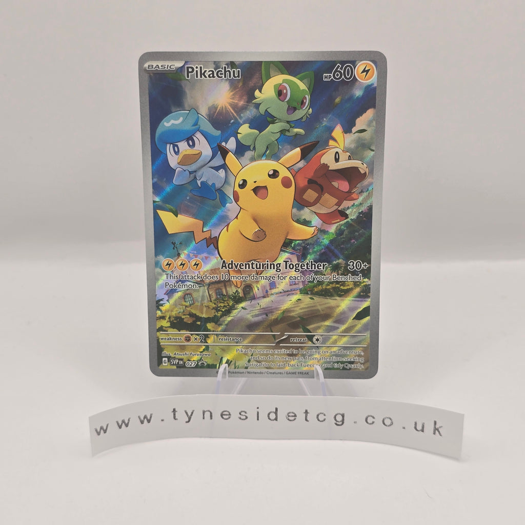 Pikachu SVP027 - Scarlet & Violet Promos (English Single)