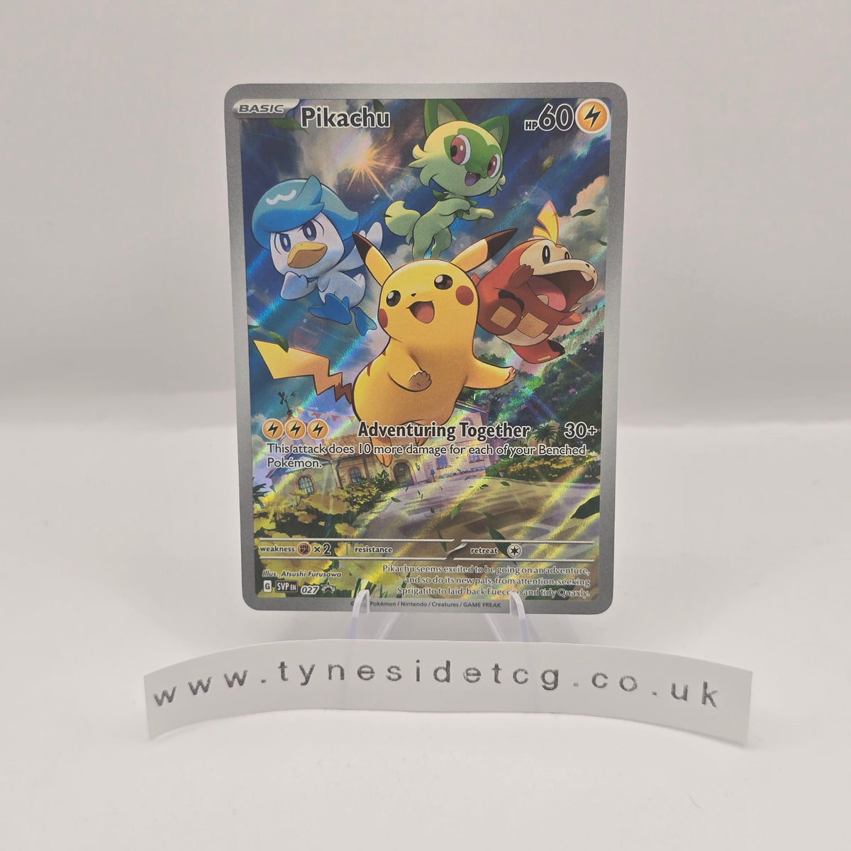 Pikachu SVP027 - Scarlet & Violet Promos (English Single)