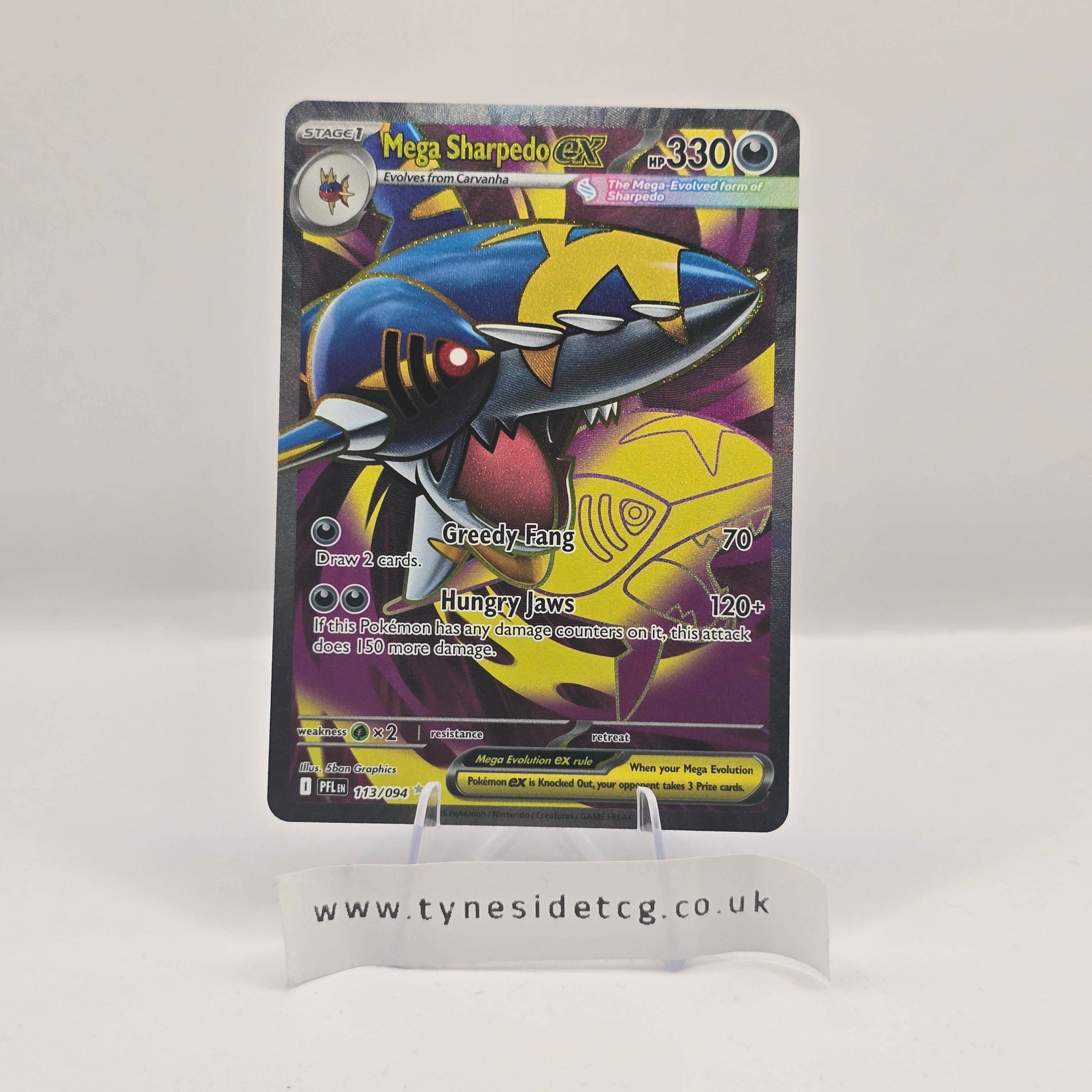 Mega Sharpedo EX 113/094 – Phantasmal Flames (English Single)