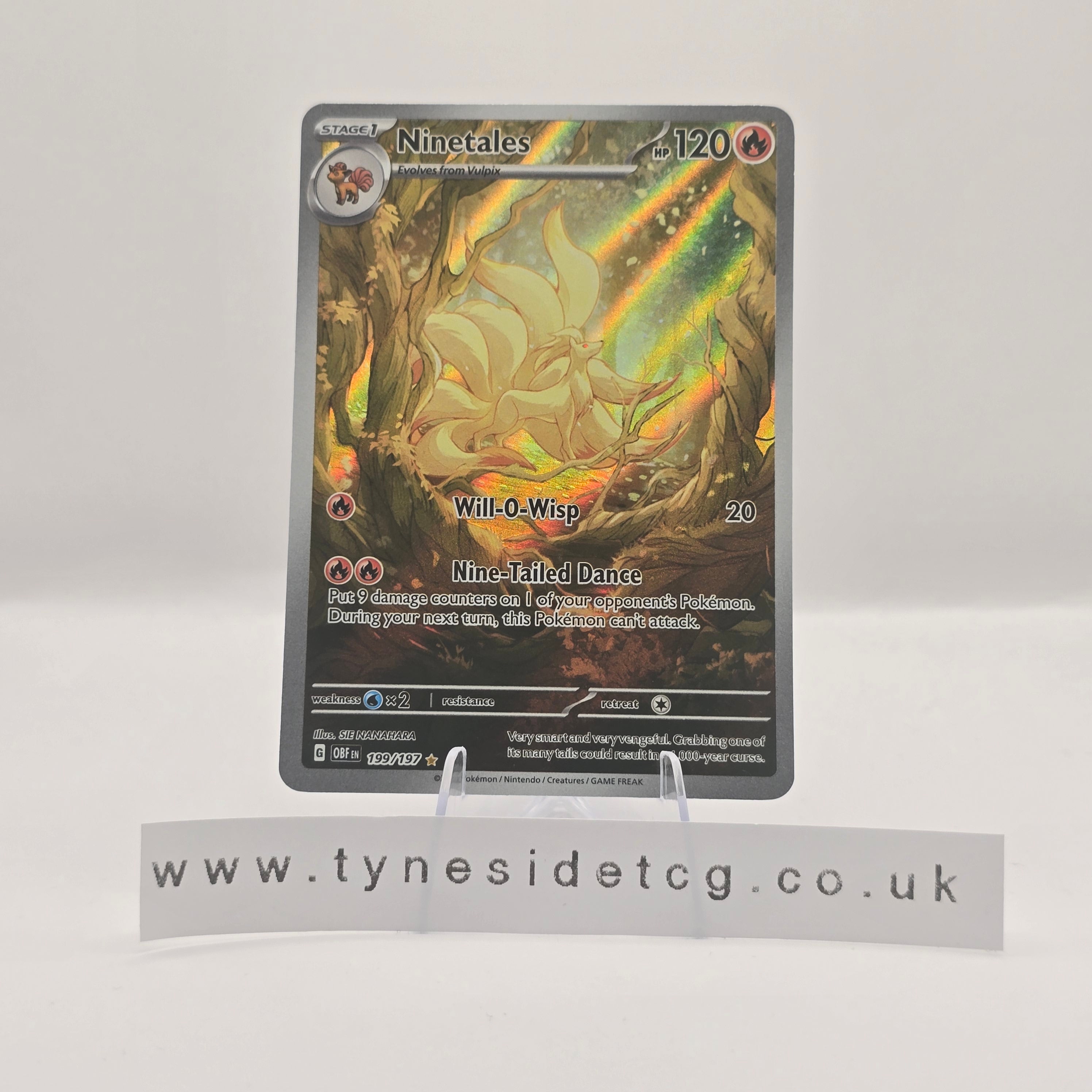 Ninetales 199/197 - Obsidian Flames (English Single)