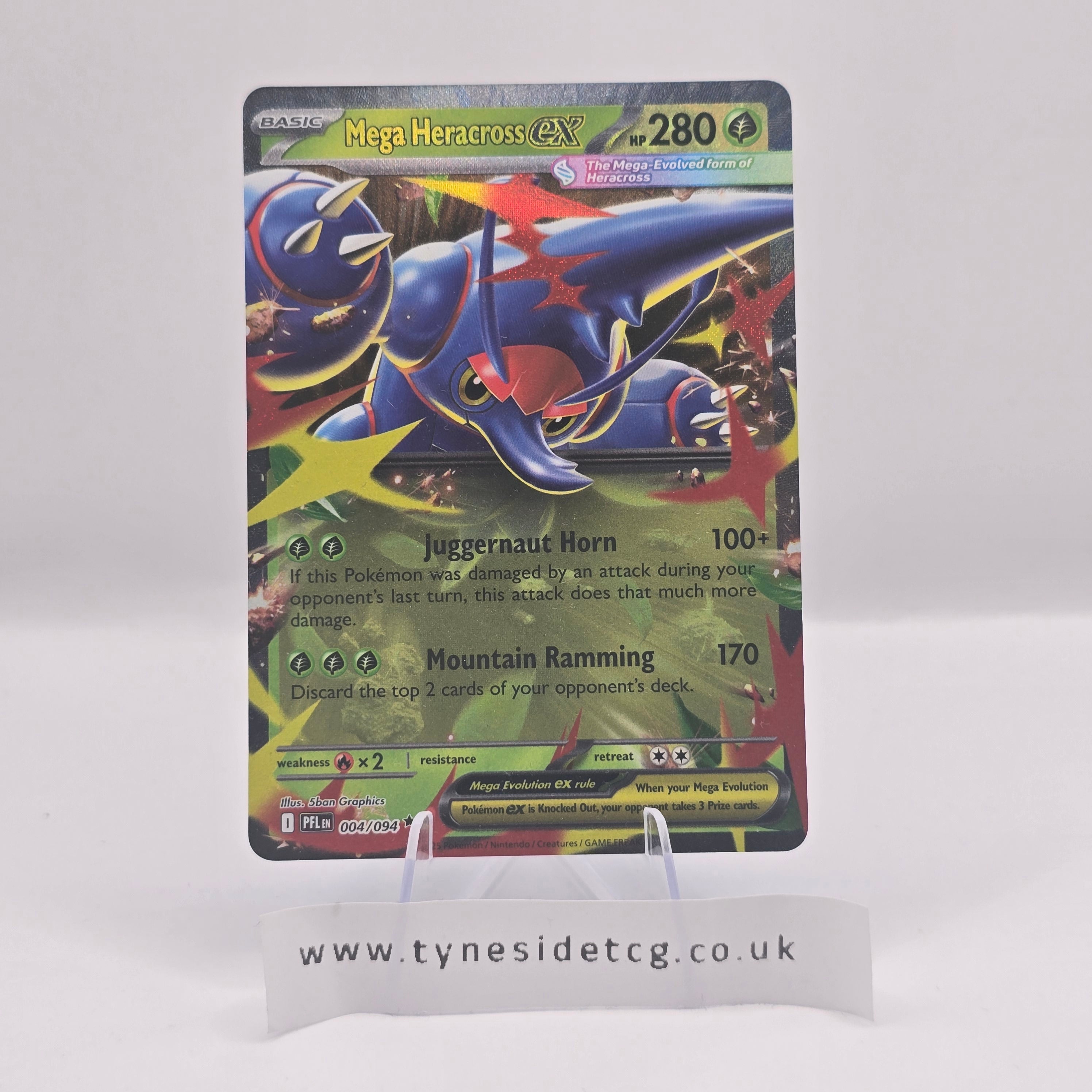 Mega Heracross EX 004/094 – Phantasmal Flames (English Single)