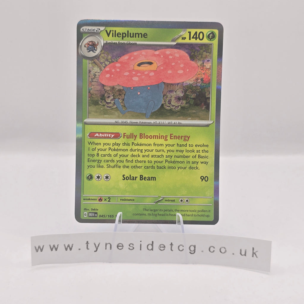 Vileplume (Holo) 045/165 - Scarlet & Violet 151 (English Single)