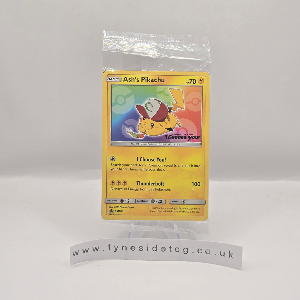 Ash's Pikachu SM108 - Sun & Moon Promos (English Single) (SEALED)