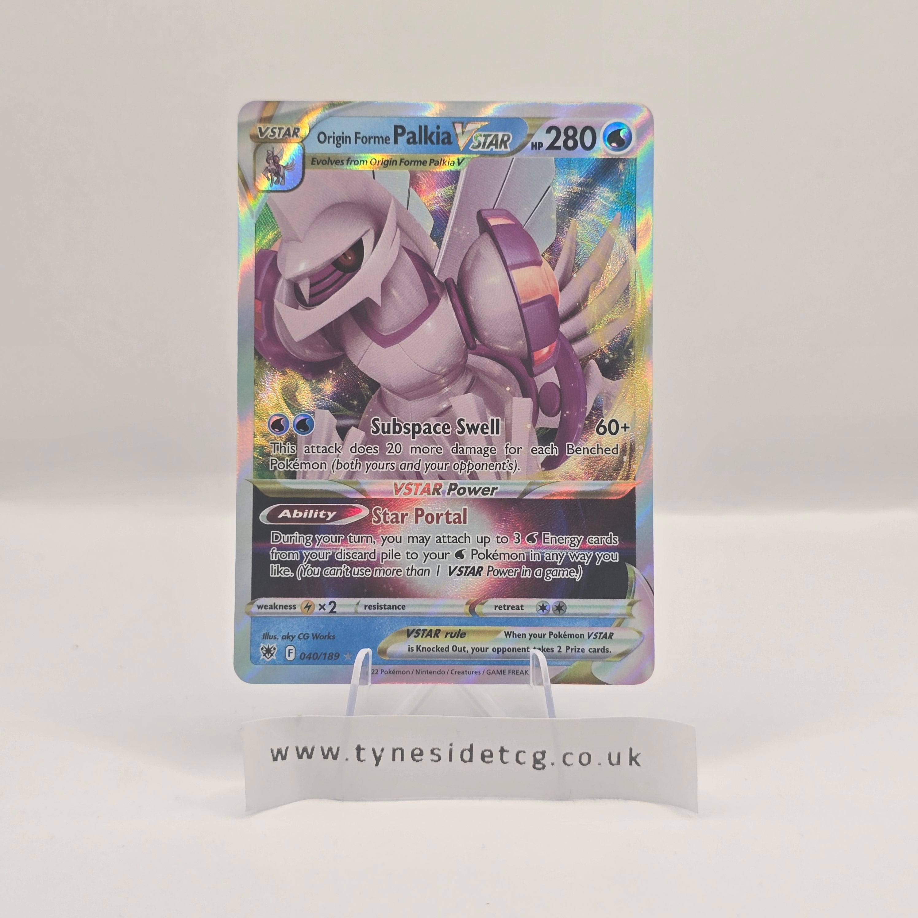 Origin Forme Palkia VSTAR 040/189 – Astral Radiance (English Single)