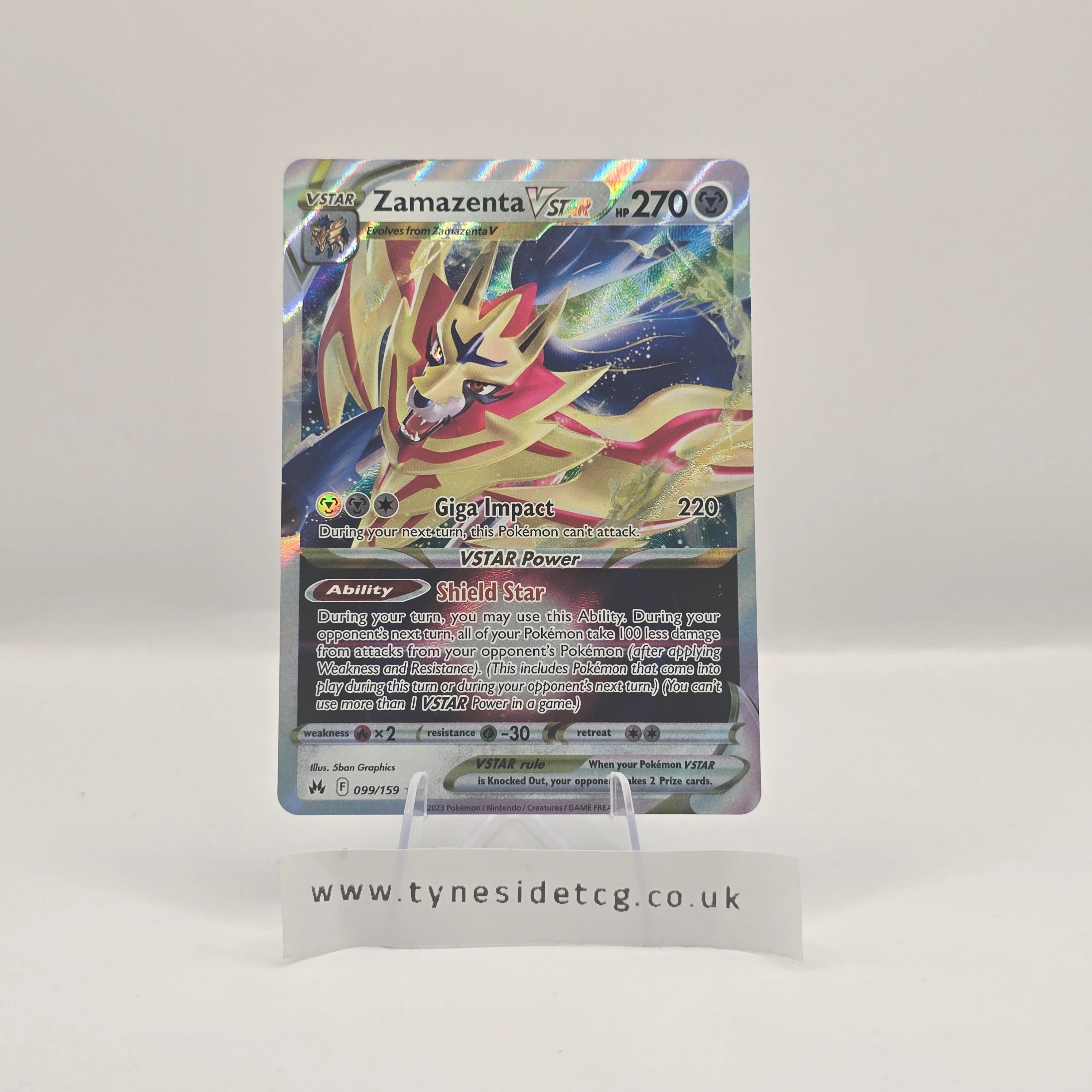 Zamazenta VSTAR 099/159 – Crown Zenith (English Single)