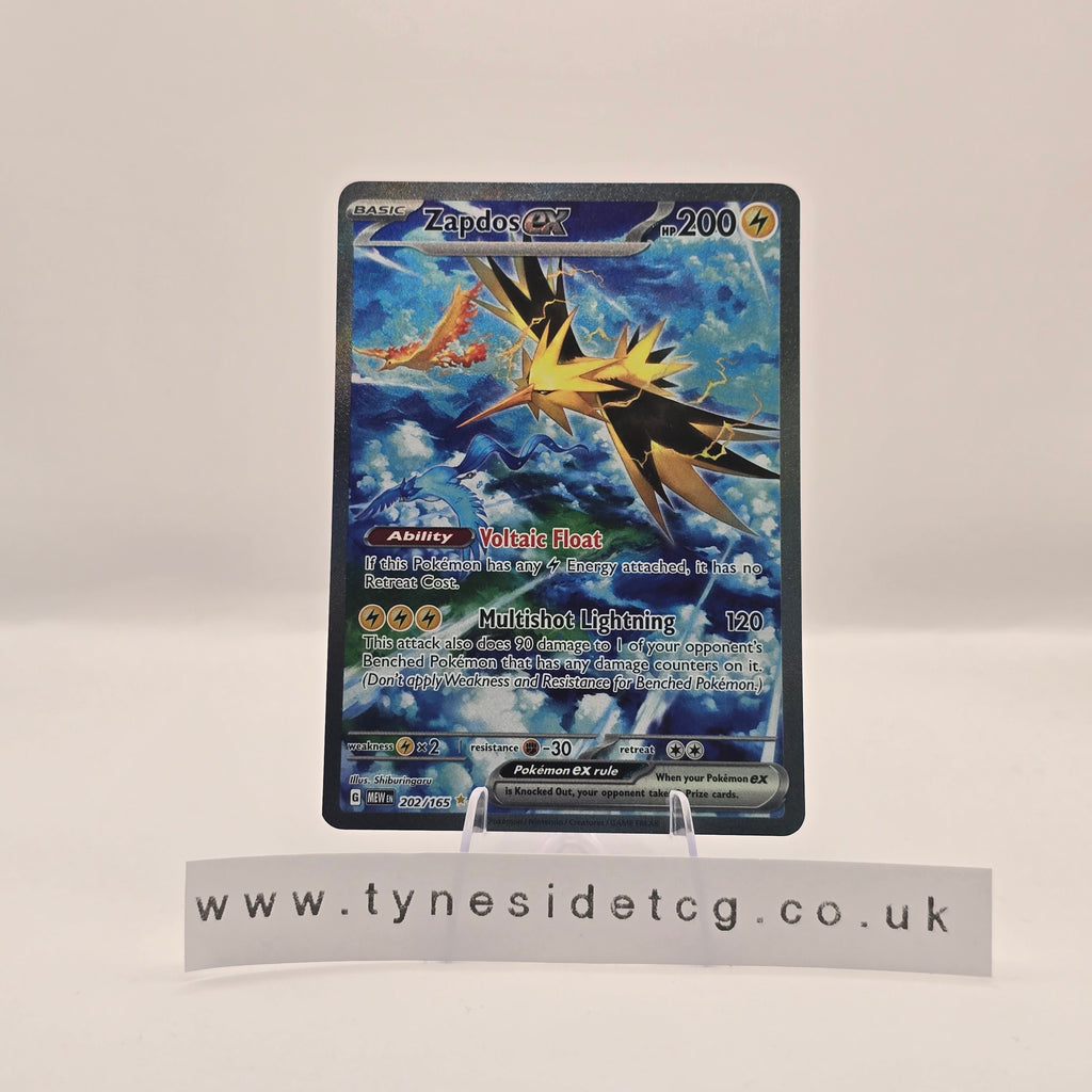 Zapdos ex 202/165 - Scarlet & Violet 151 (English Single)