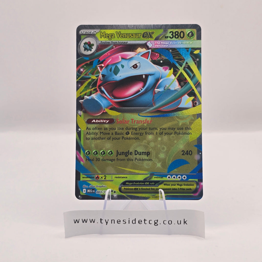 Mega Venusaur EX 003/132 – Mega Evolution (English Single)