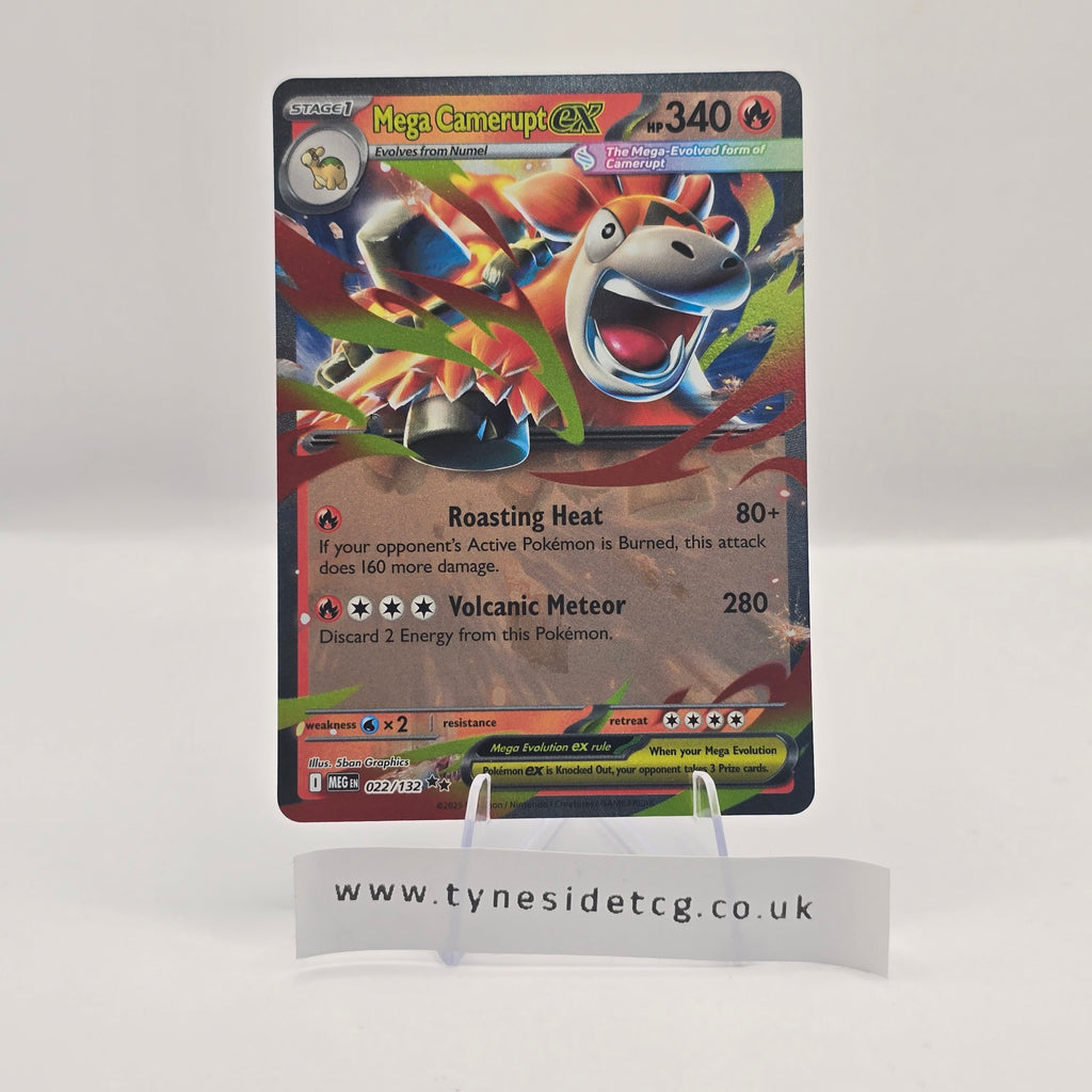 Mega Camerupt EX 022/132 – Mega Evolution (English Single)