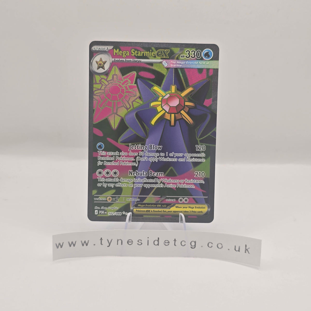Mega Starmie ex 102/088 - Perfect Order (English Single)