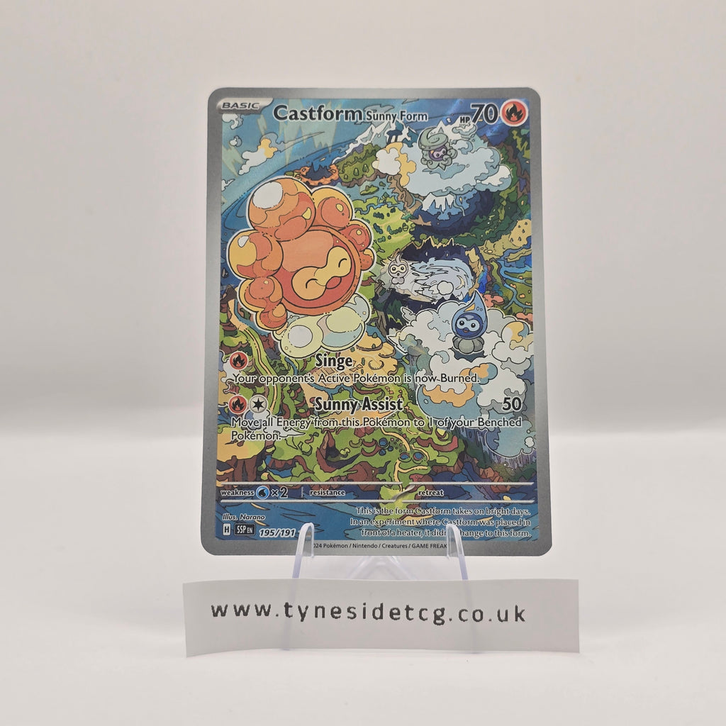 Castform Sunny Form 195/191 – Surging Sparks (English Single)