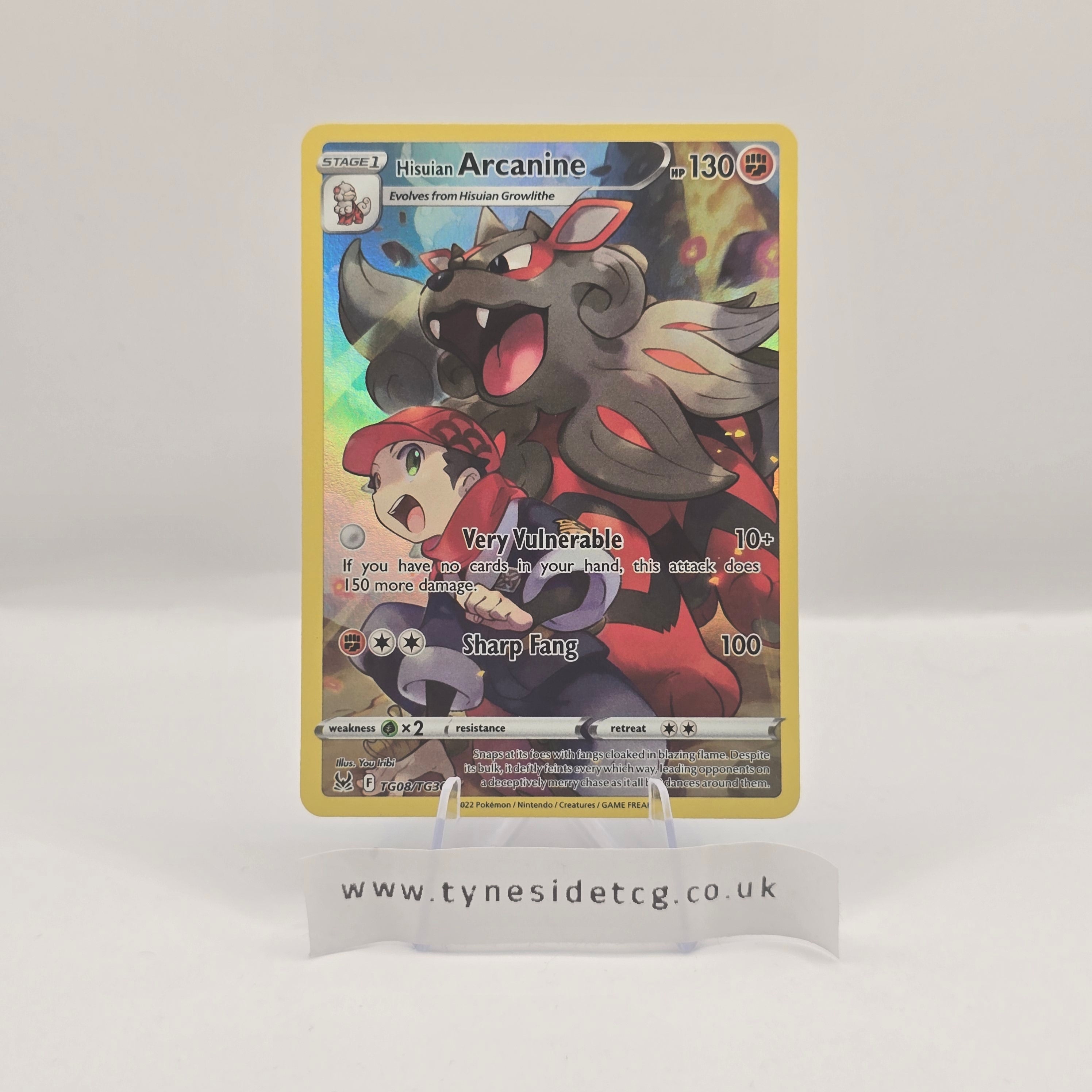 Hisuian Arcanine TG08/TG30 - Lost Origin (English Single)
