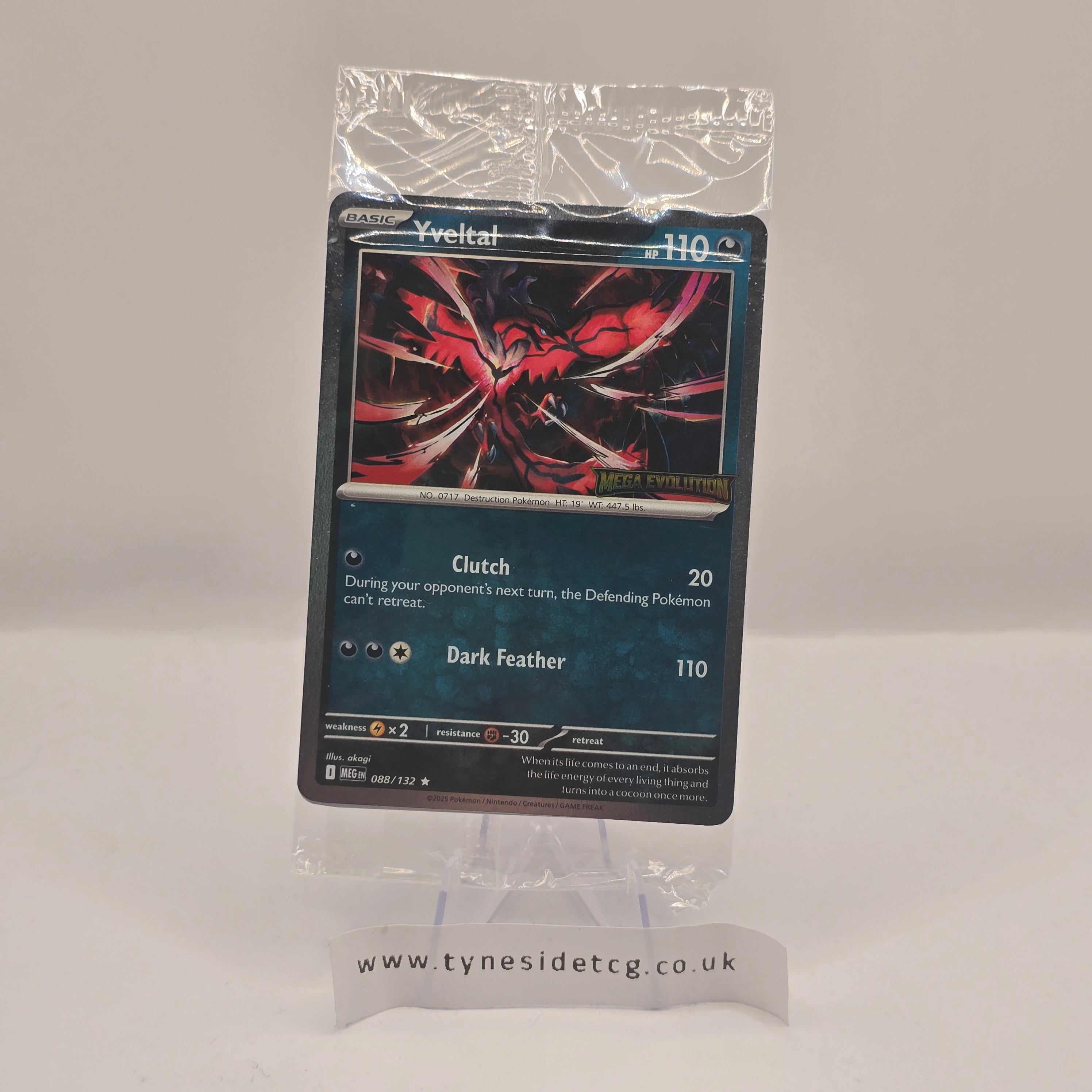 Yveltal 088/132 – Mega Evolution (Stamped Sealed Promo) (English Single)
