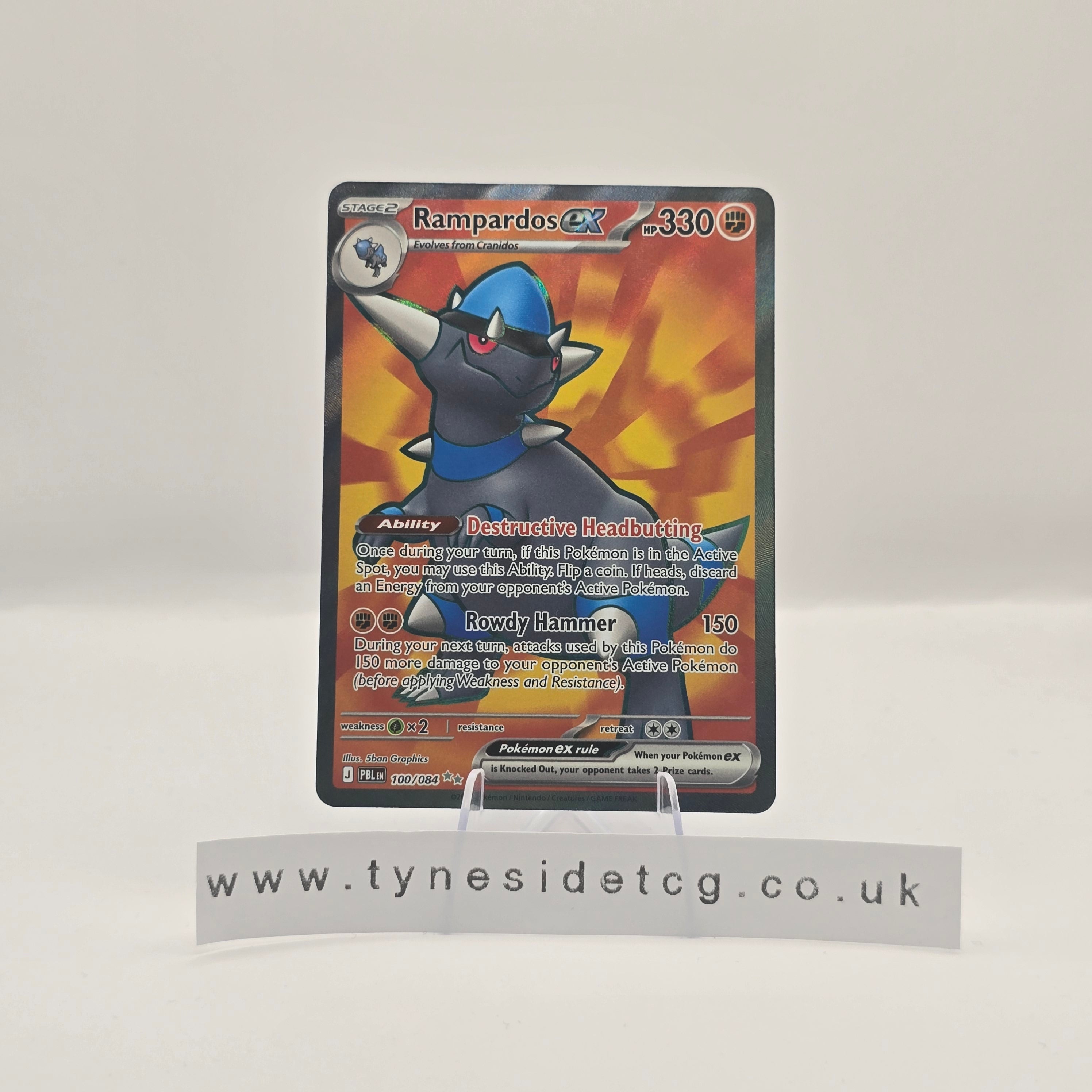 Rampardos ex 100/084 - Pitch Black (English Single)