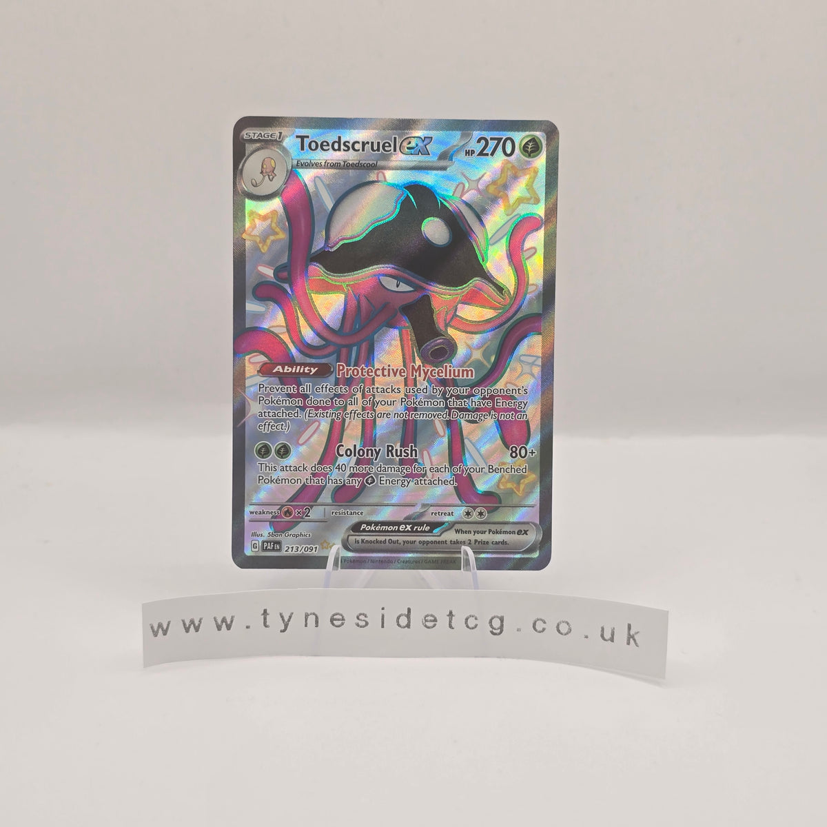 Toedscruel ex 213/091 - Paldean Fates (English Single)