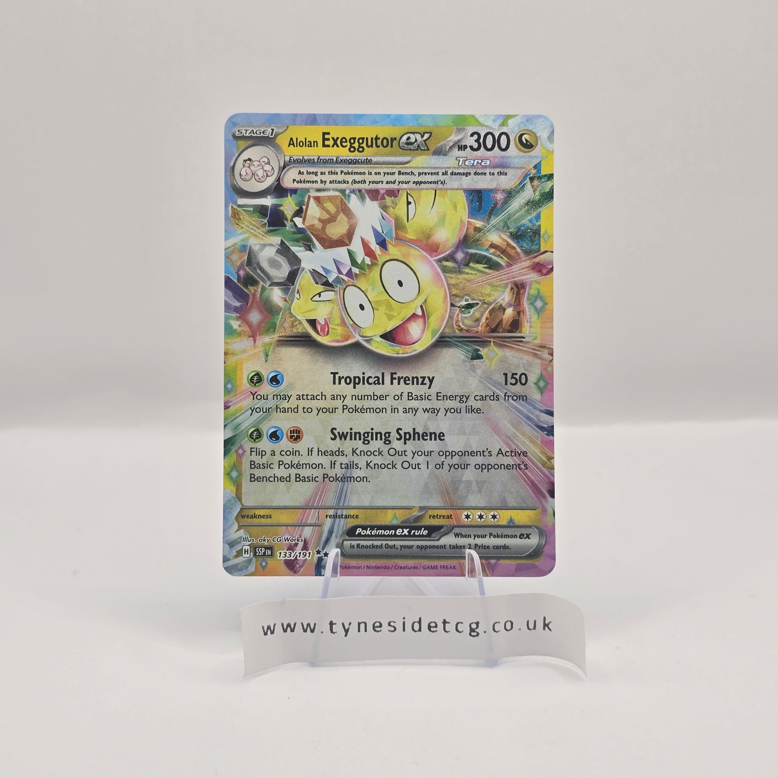 Alolan Exeggutor ex 133/191 – Surging Sparks (English Single)