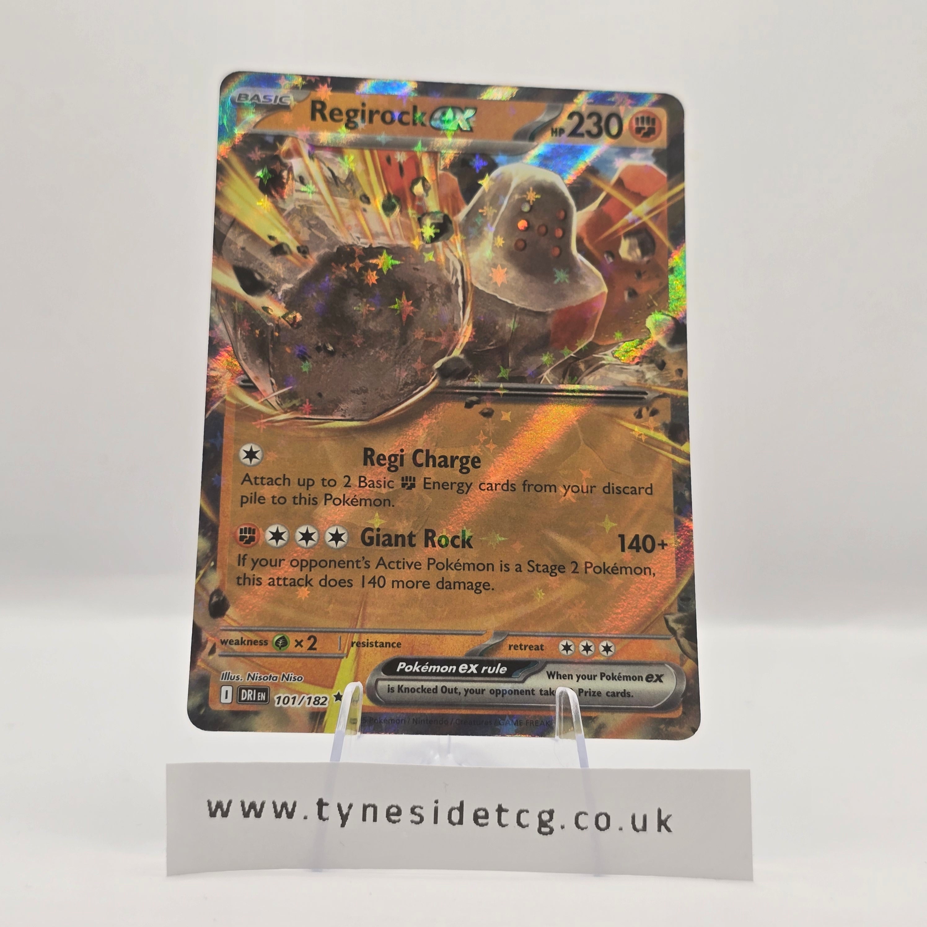 Regirock ex 101/182 – Destined Rivals (English Single)