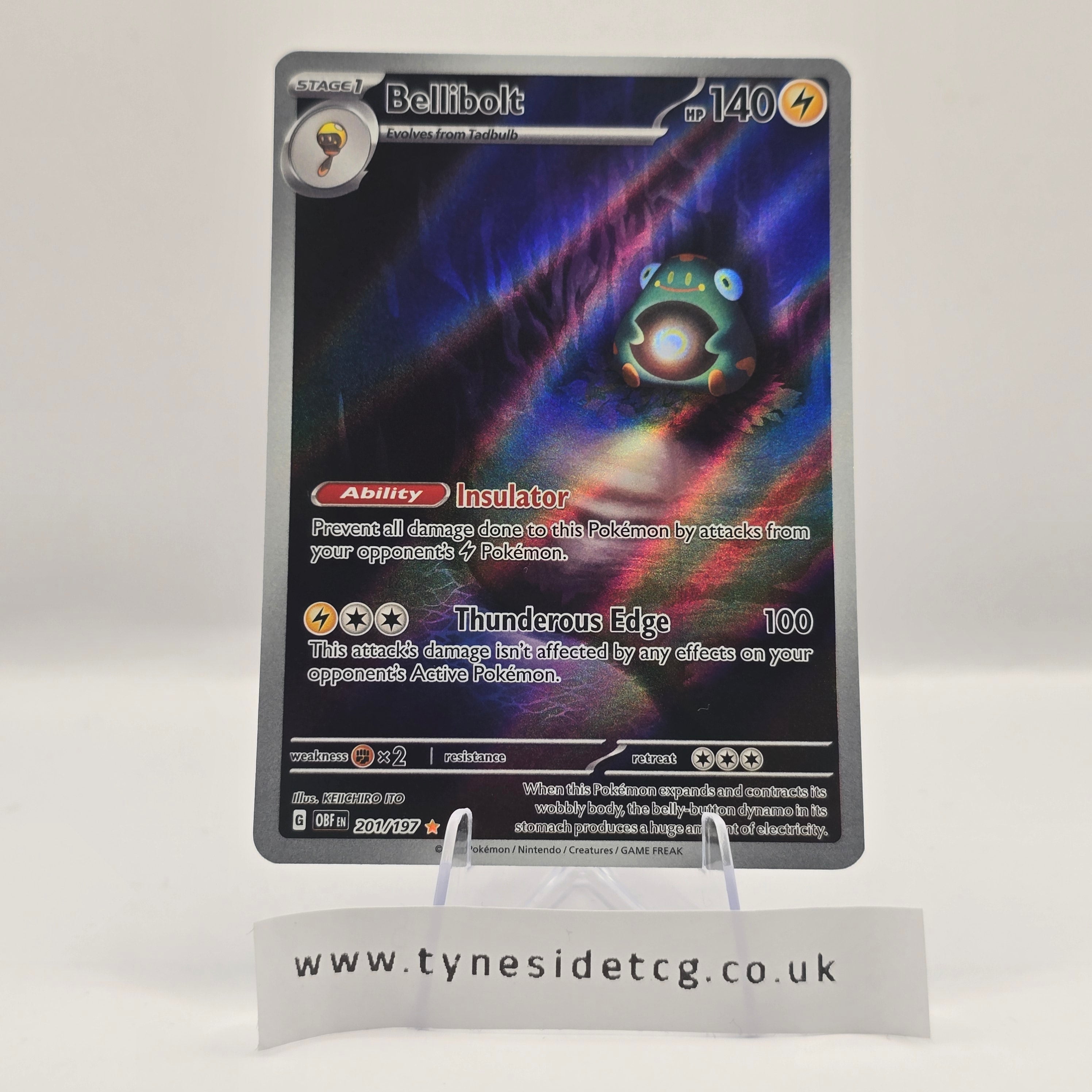 Bellibolt 201/197 – Obsidian Flames (English Single)